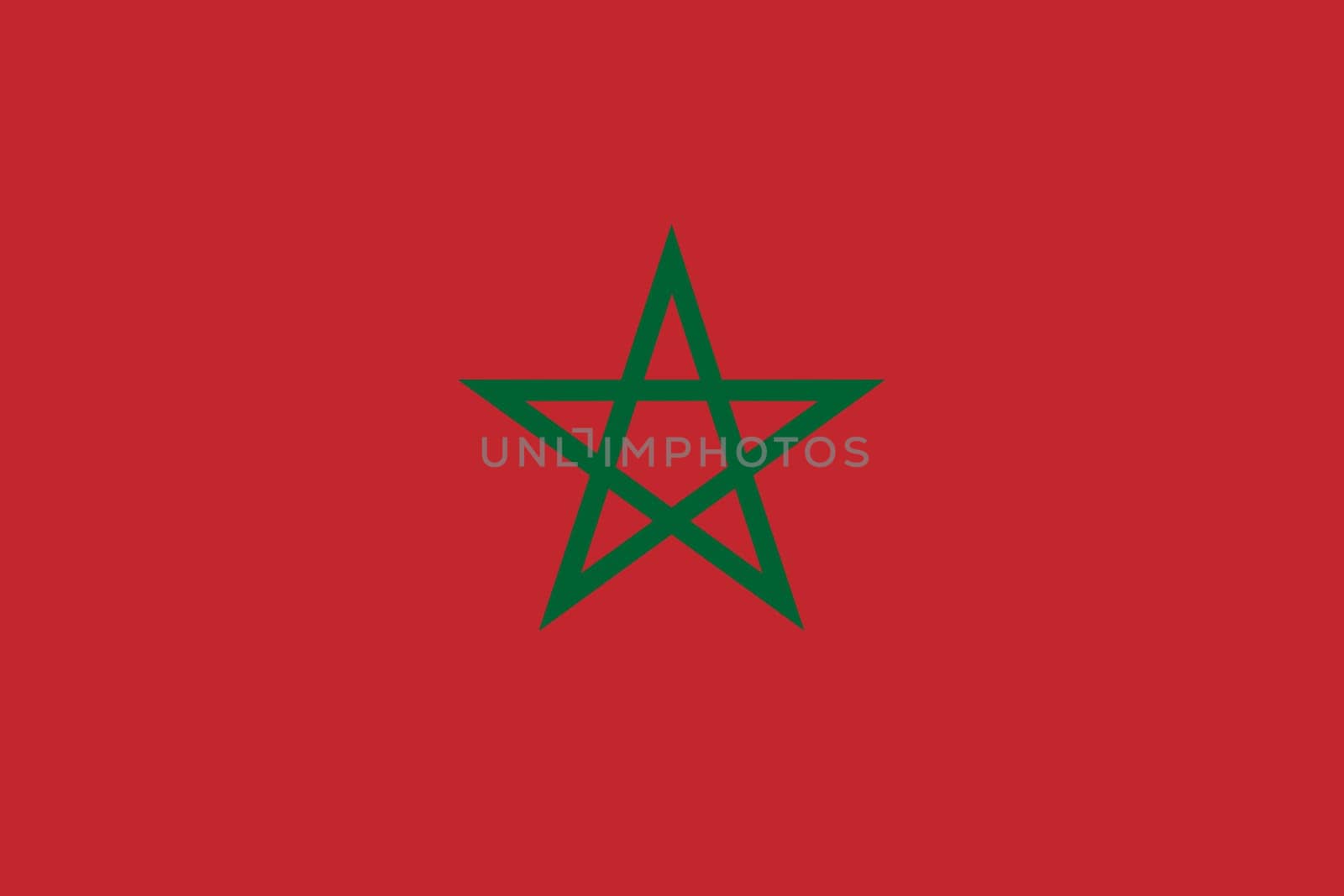 A Morocco flag background illustration red green star