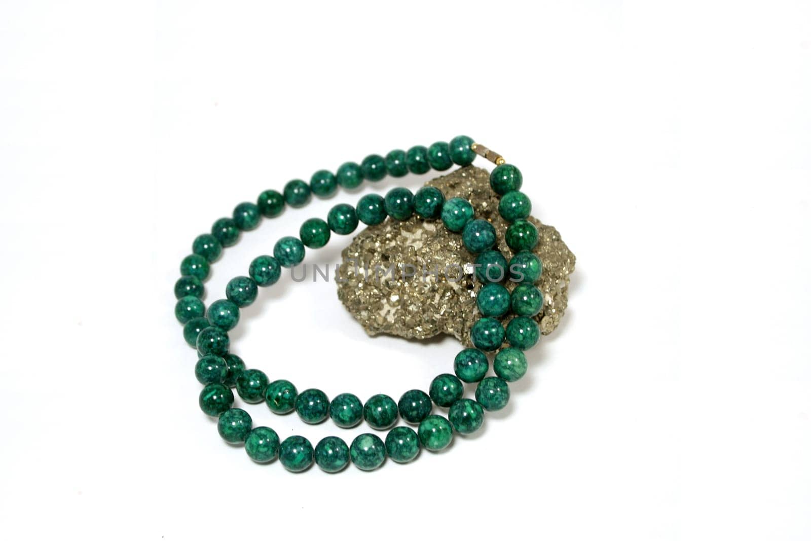 Green malachite necklace