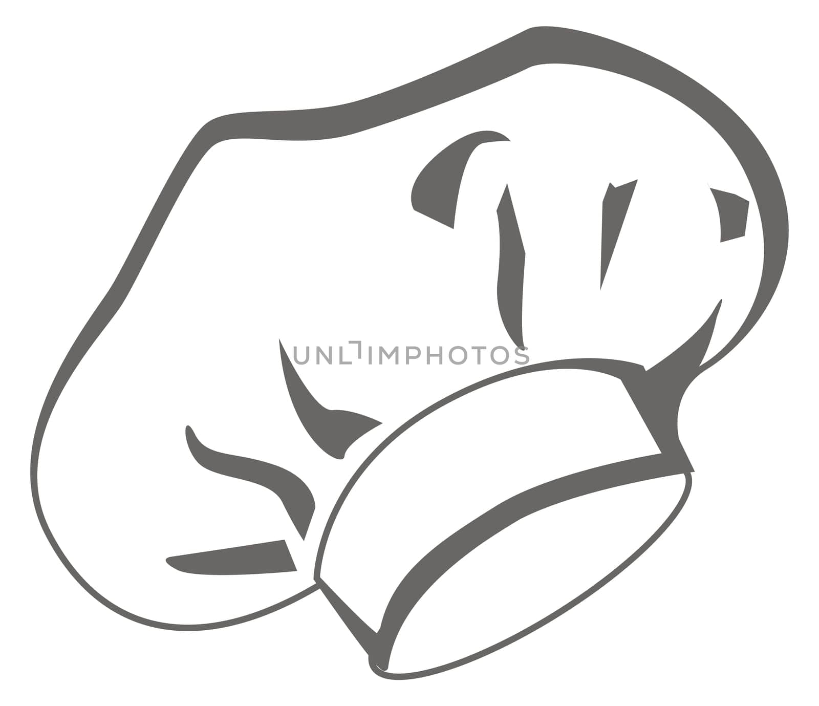 line illustration for the Chef Cap
