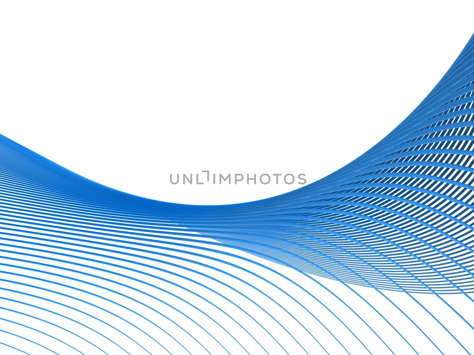 3d rendered illustration of an abstract blue background