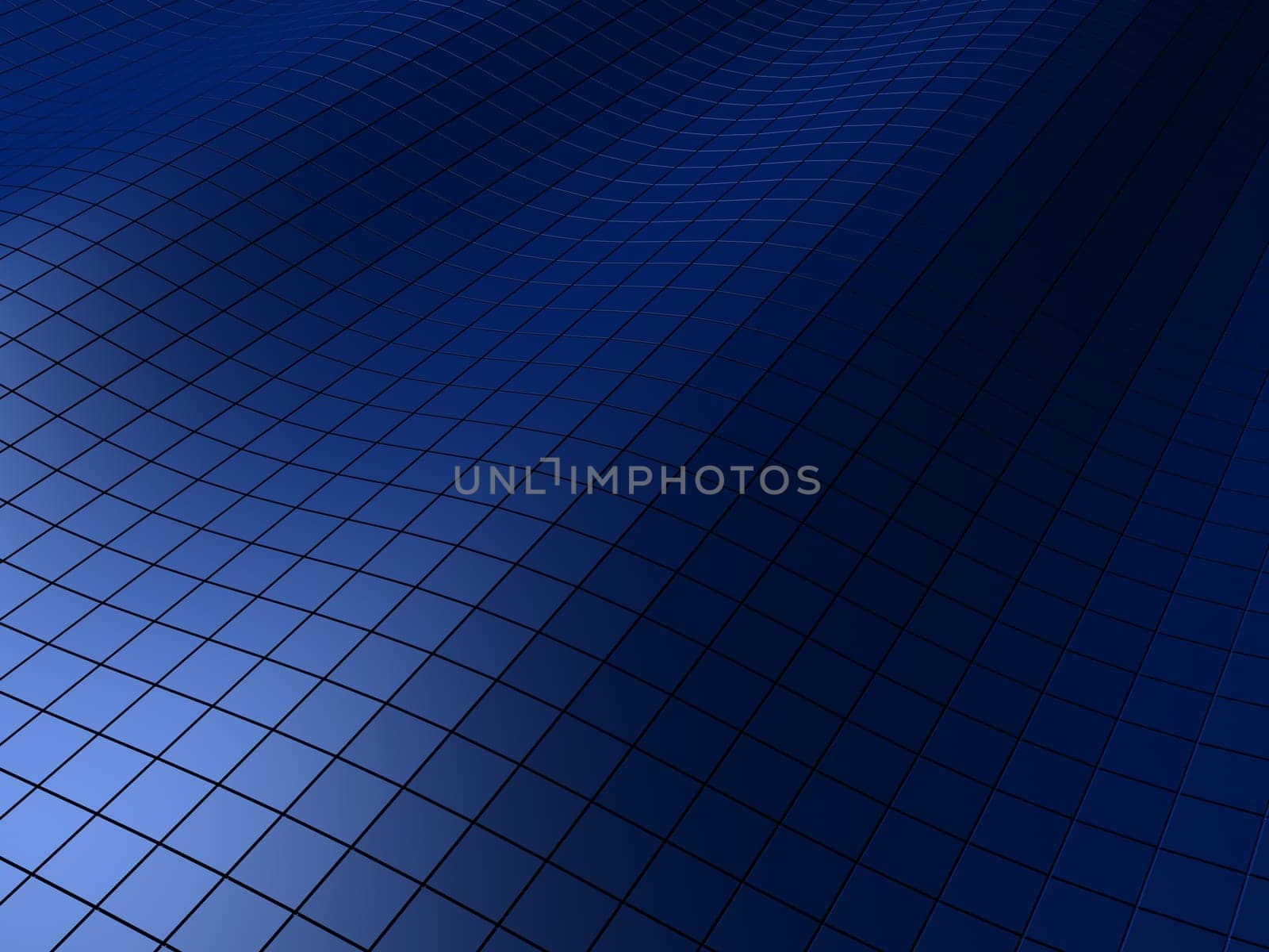 3d rendered illustration of an abstract blue background