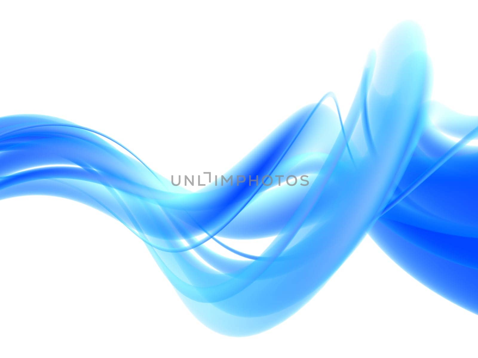 3d rendered illustration of an abstract blue background