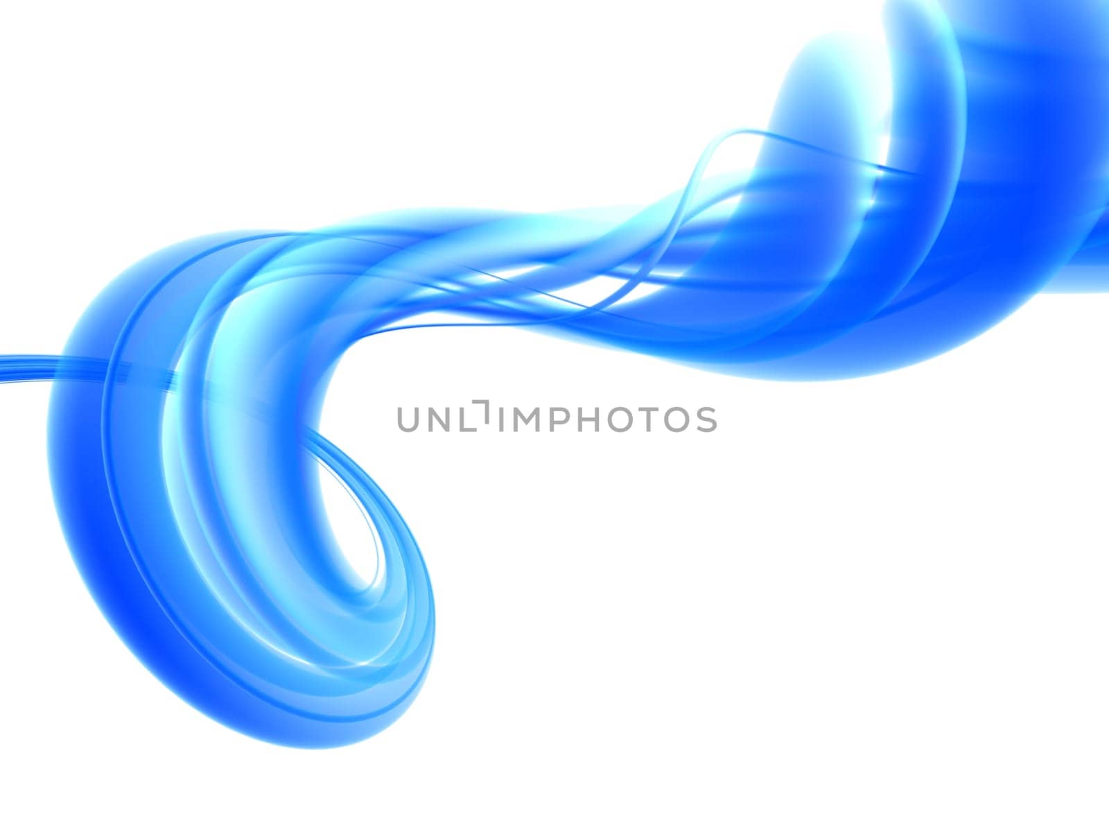 3d rendered illustration of an abstract blue background