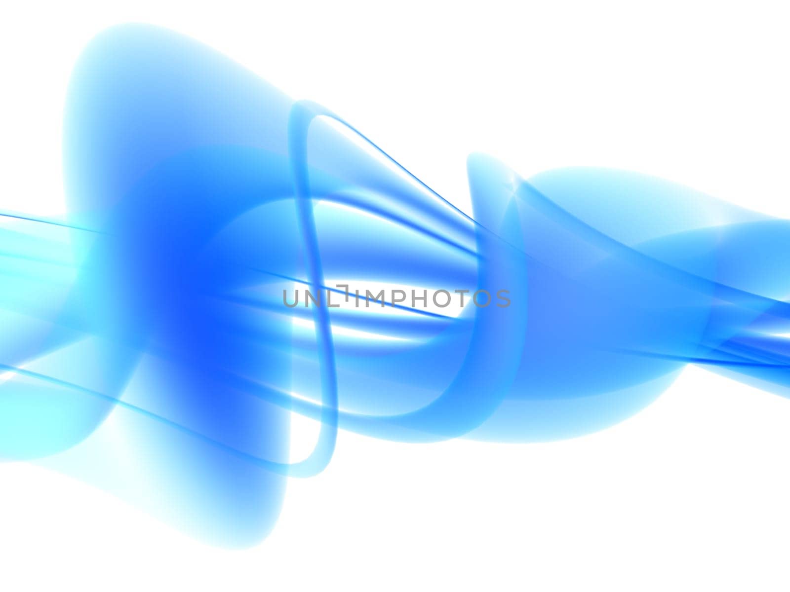 3d rendered illustration of an abstract blue background