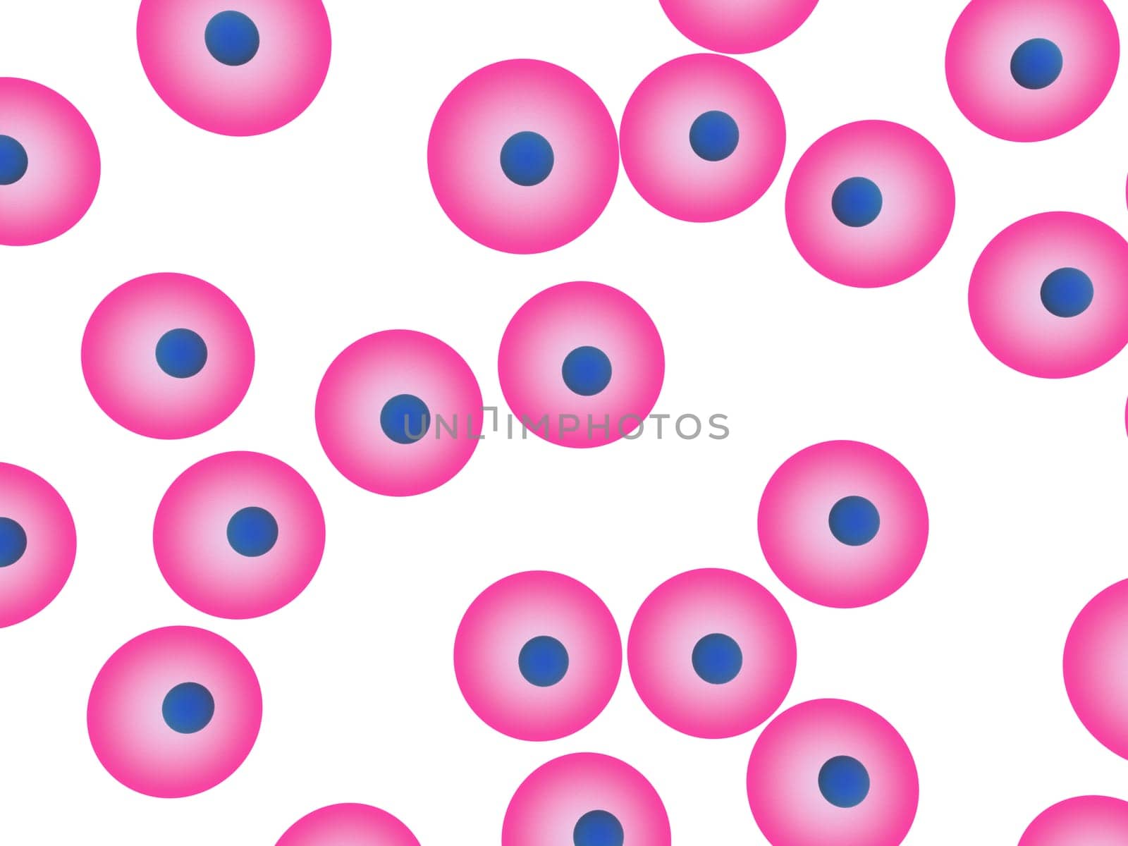 3d rendered close up of some cells