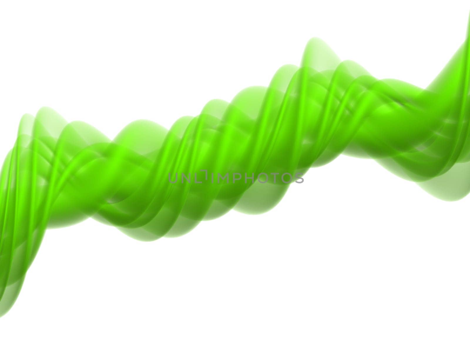 3d rendered illustration of an abstract green background