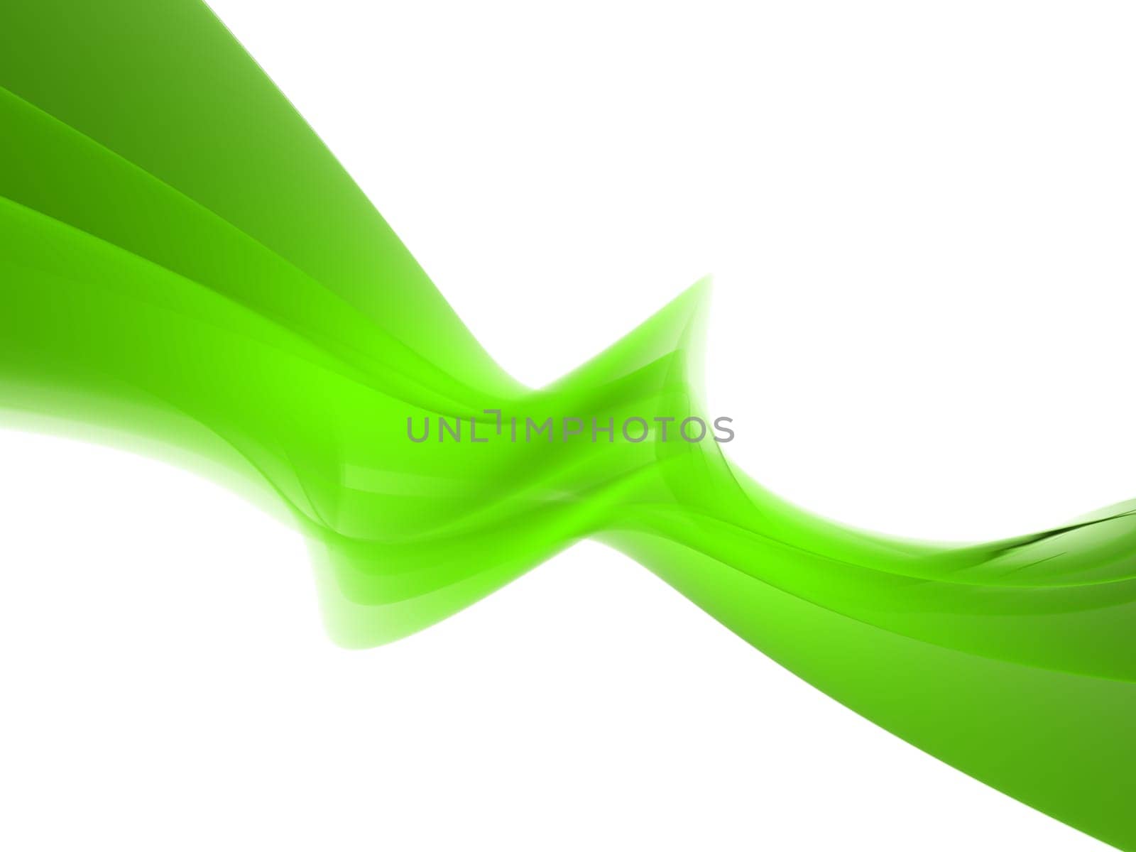 3d rendered illustration of an abstract green background