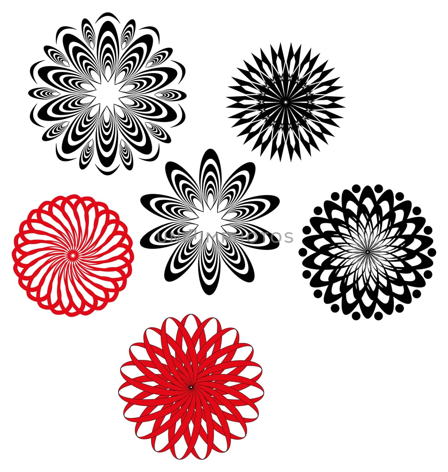 illustration for the different design