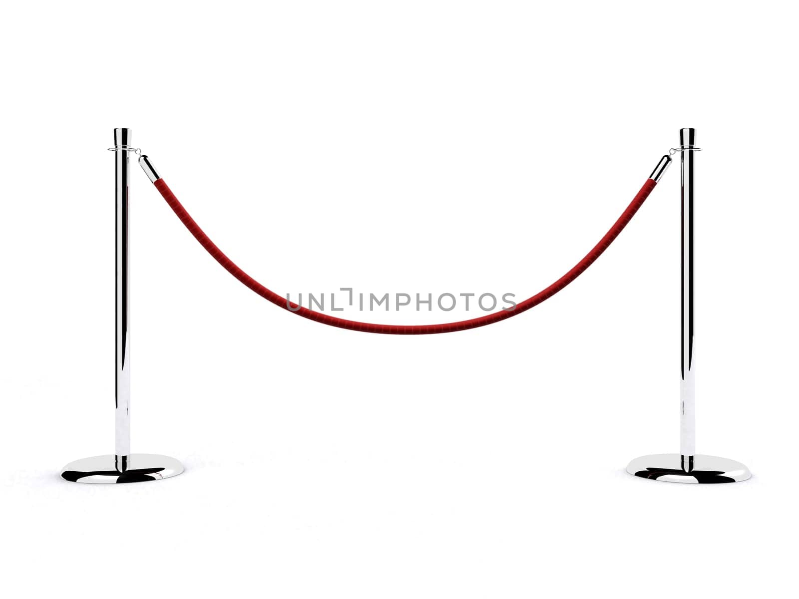 3d rendered illustration of a simple metal barrier