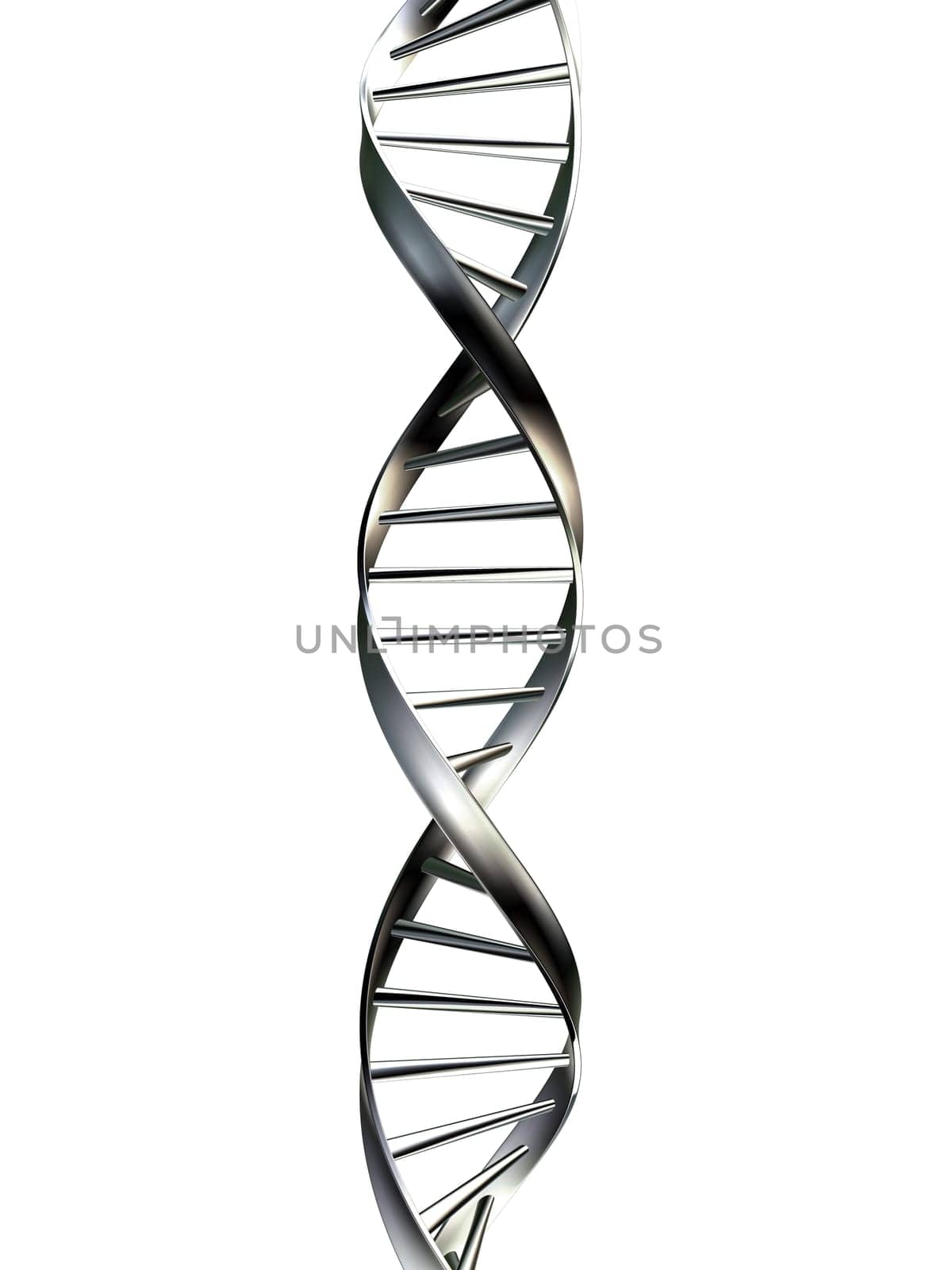 3d rendered illustration of double helix