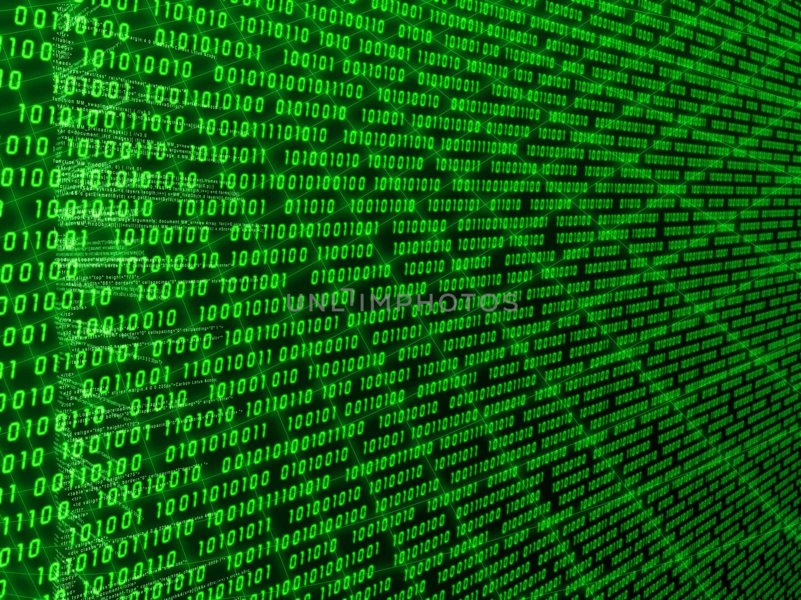 3d rendered illustration of a digital background