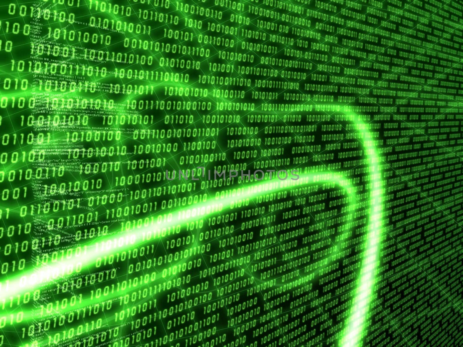3d rendered illustration of many digital numbers