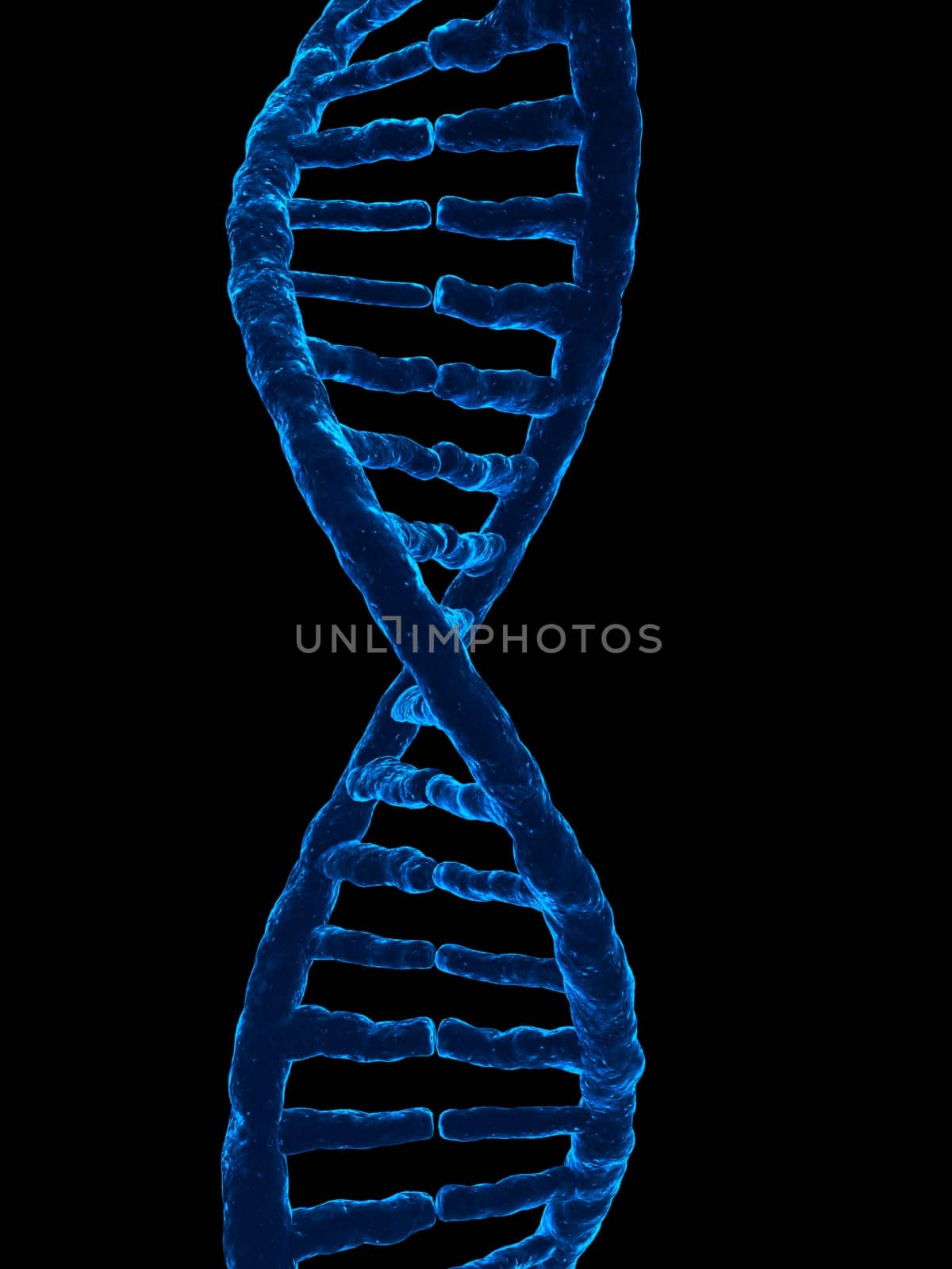 3d rendered illustration of a double helix