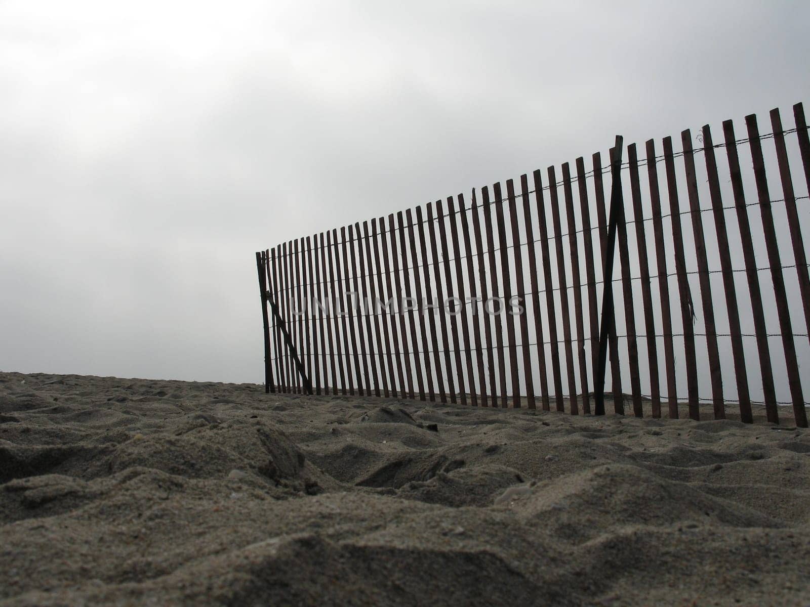 A fence on the beach