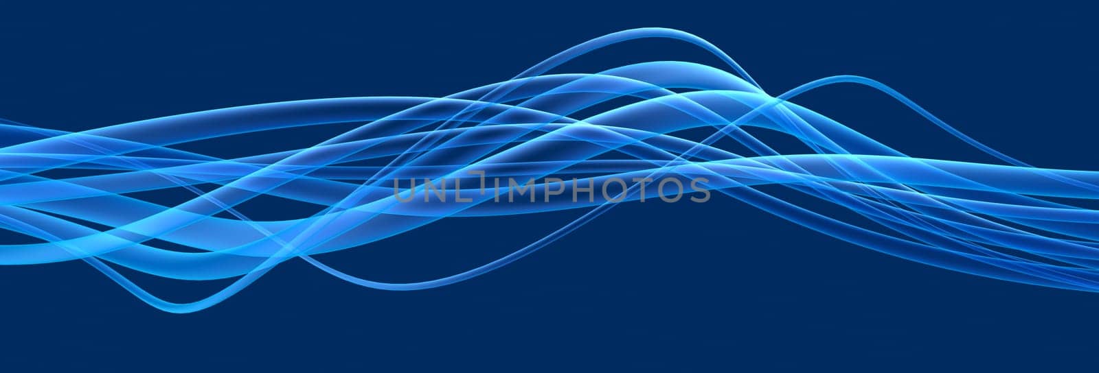 3d rendered illustration of an abstract blue background