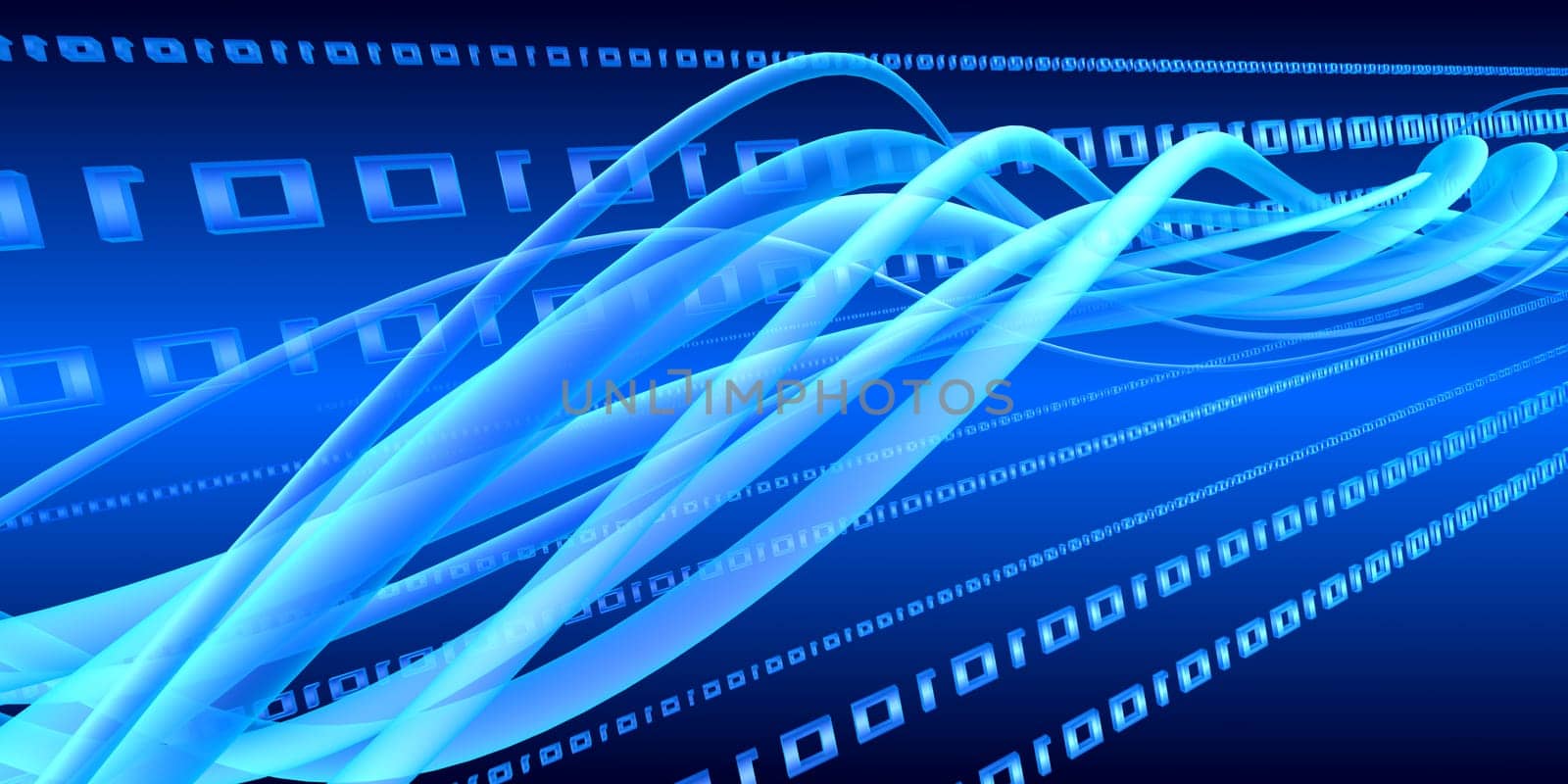 3d rendered illustration of an abstract digital background