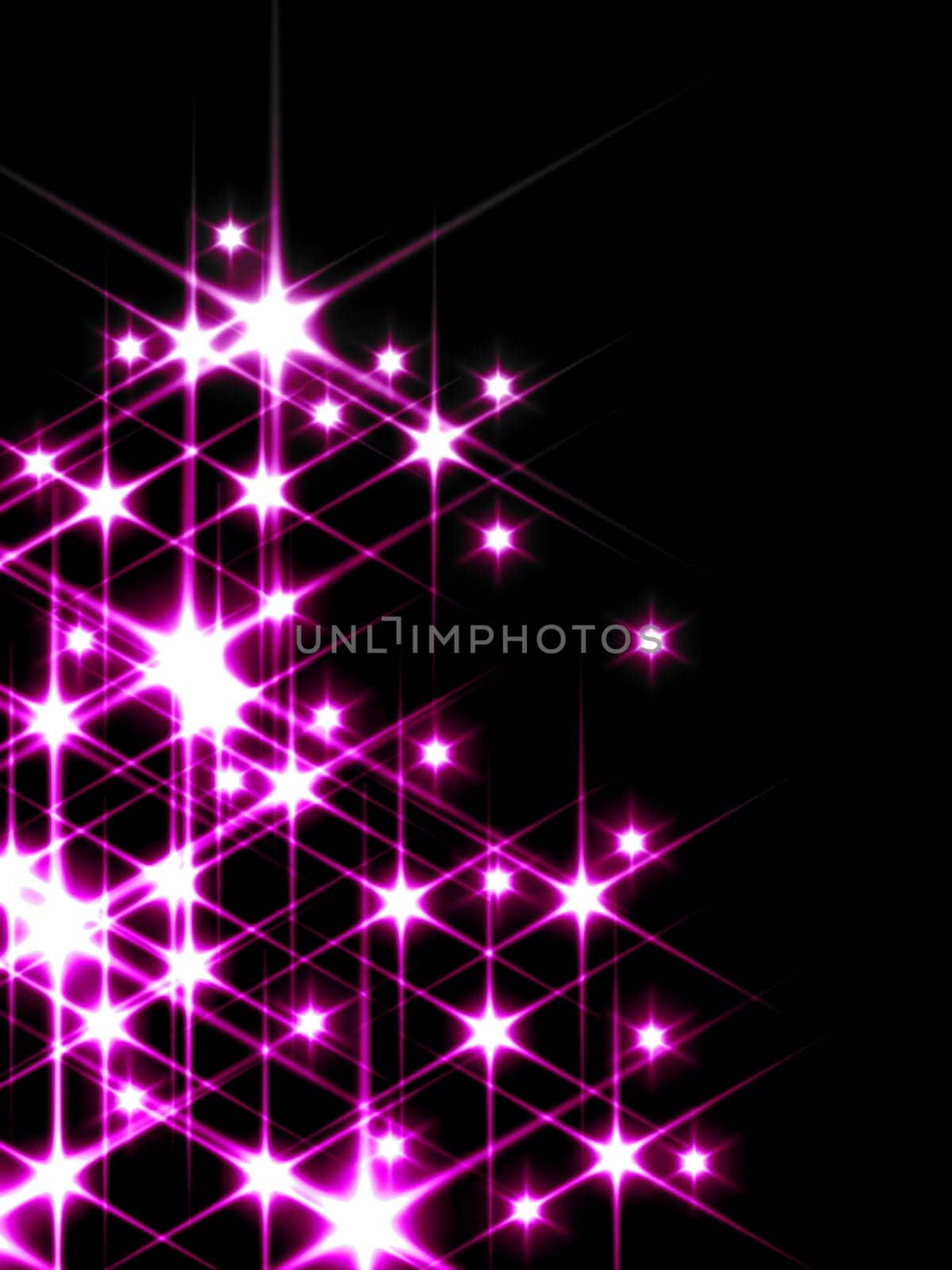 3d rendered illustration of many twinkling stars