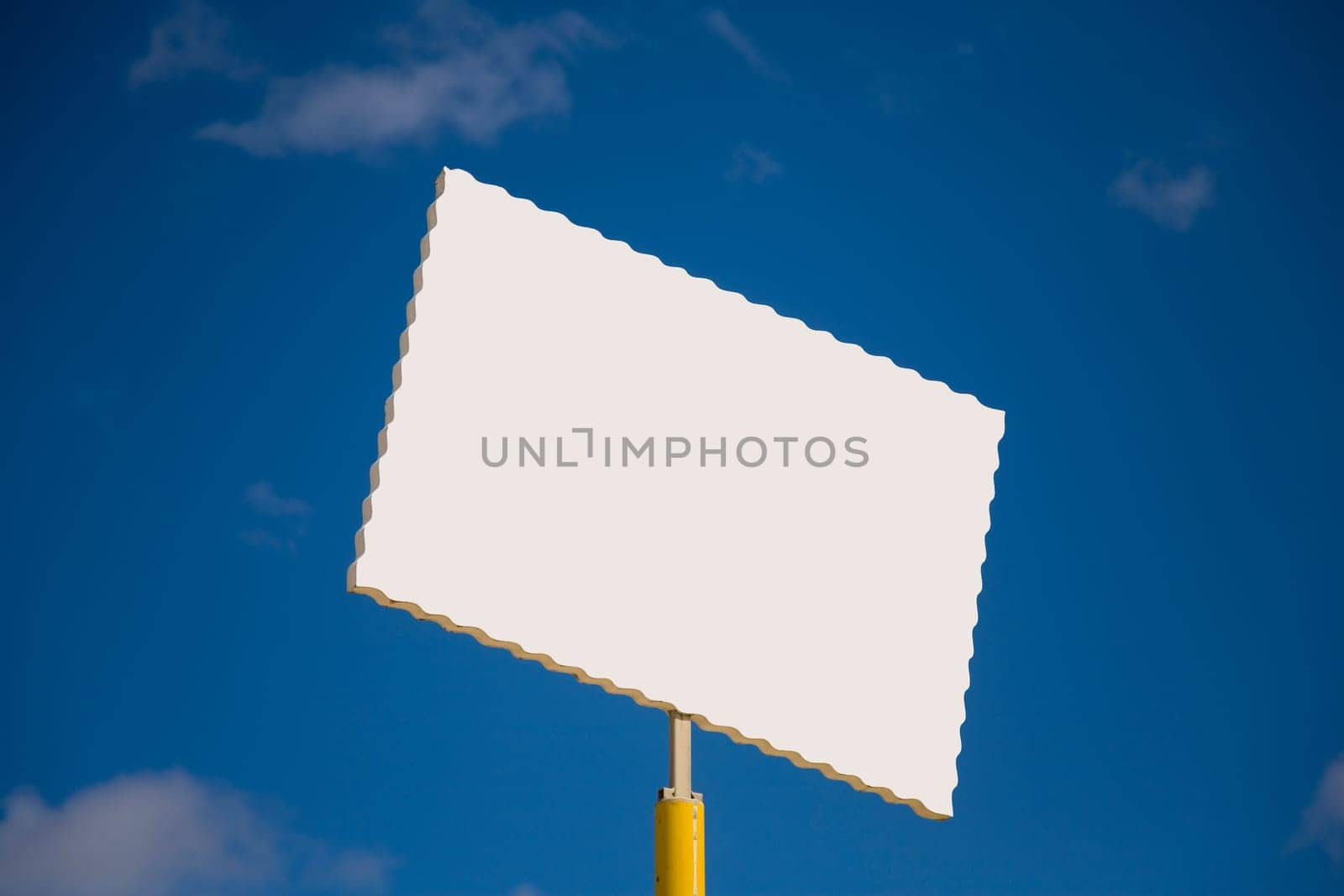 Billboard with white space for announcement