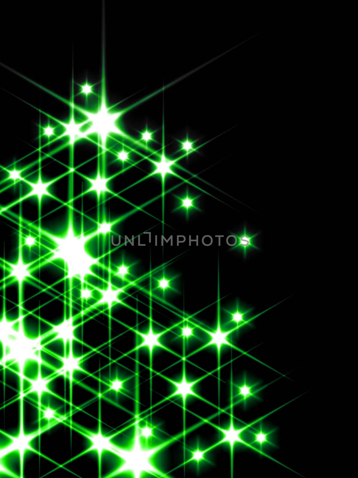 3d rendered illustration of many twinkling stars