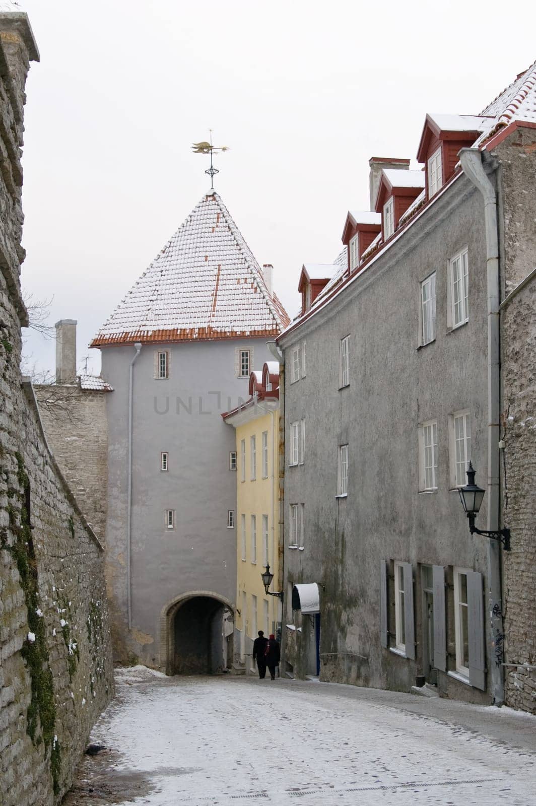 Street of city of Tallinn