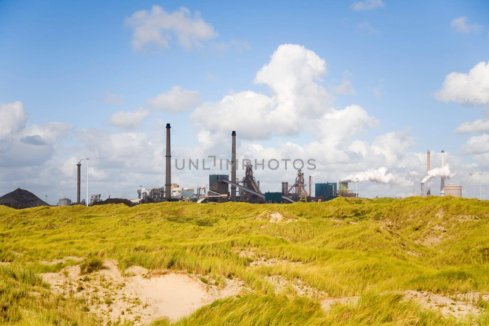 Steel factory in IJmuiden, the Netherlands