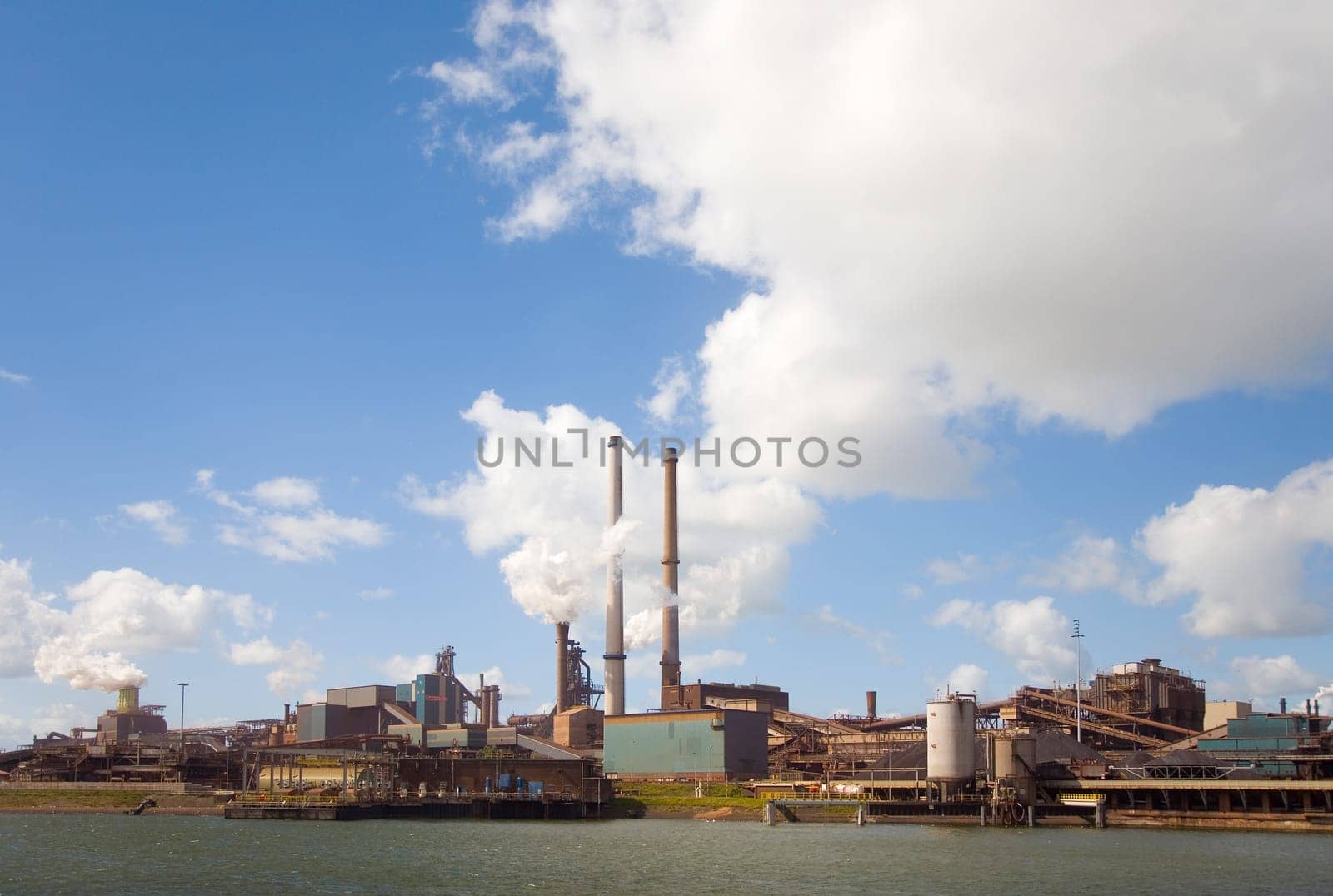 Steel factory in IJmuiden, the Netherlands