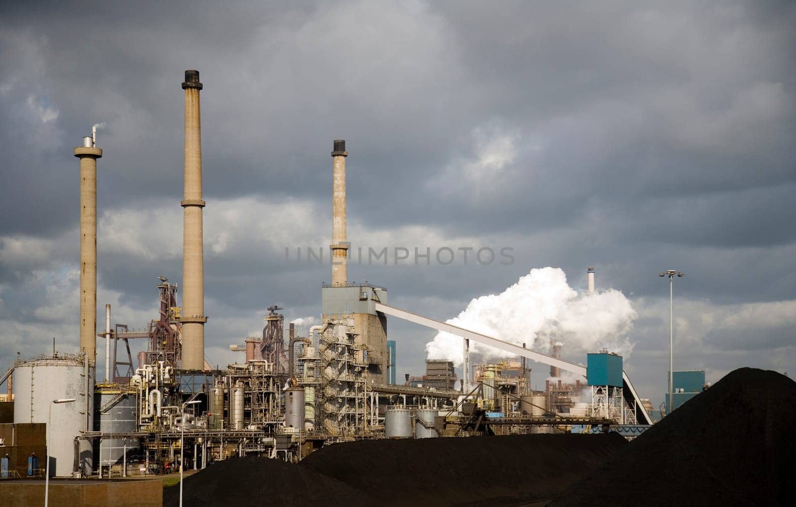 Steel factory in IJmuiden, the Netherlands
