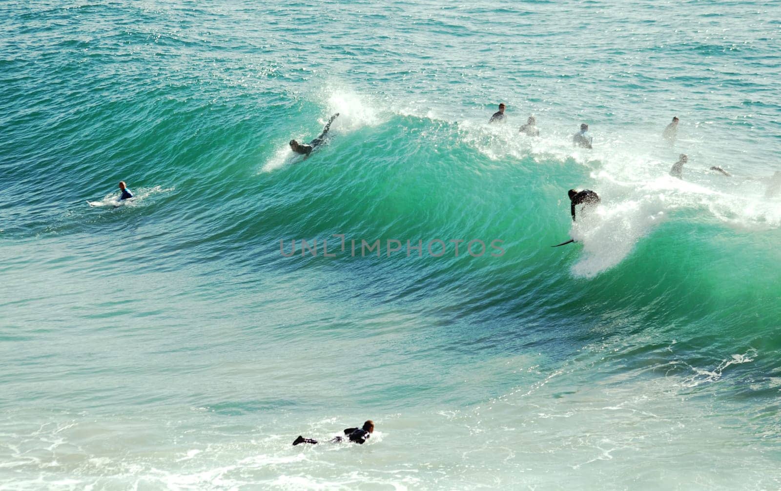 Offshore storm is creating big waves for the surfers in Malibu and Southern California.