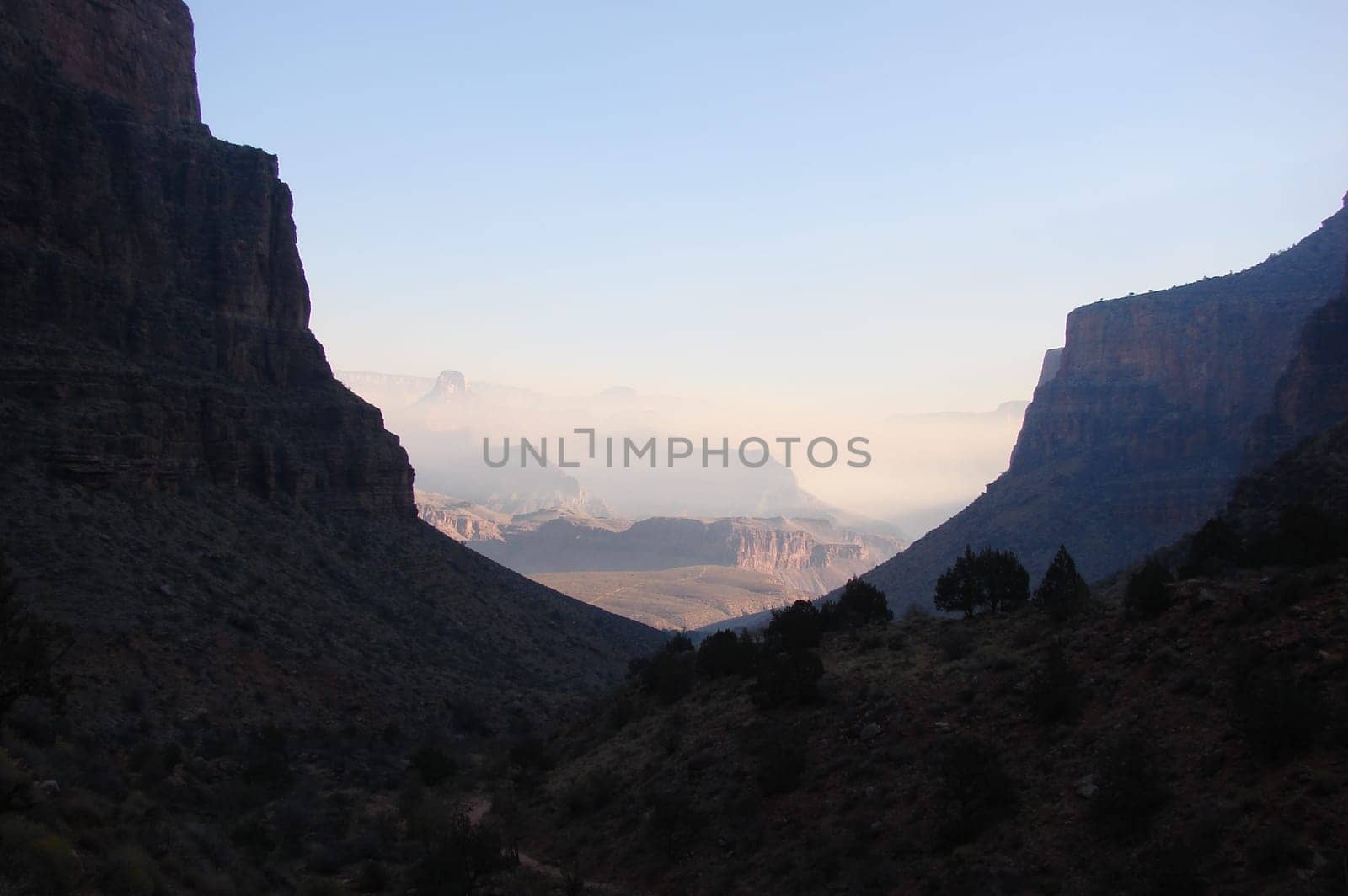 During the month of October there were controlled burns at the North Rim of the Grand Canyon. These were taken from the North Kaibab and Bright Angel trails.