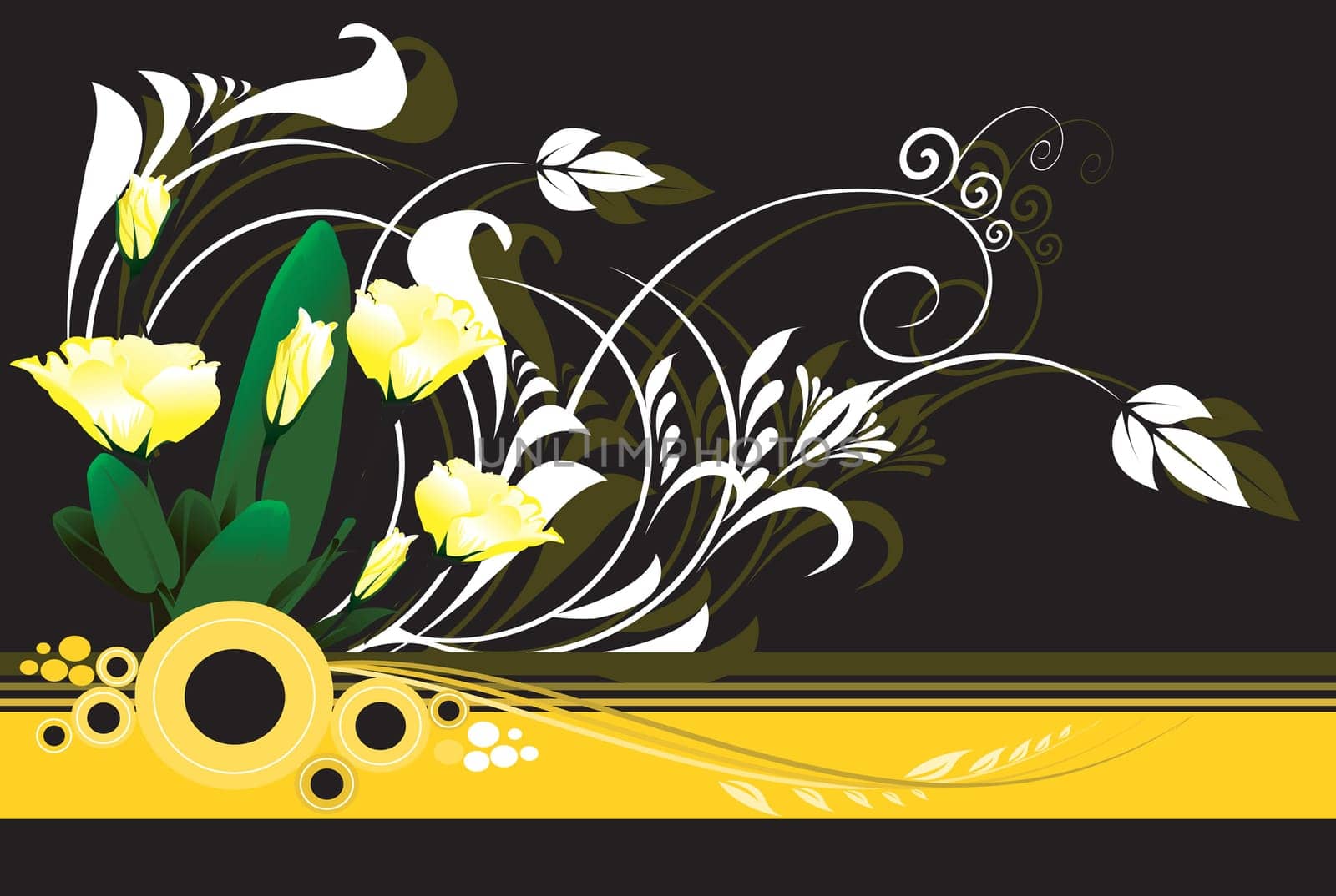 Floral design vectors