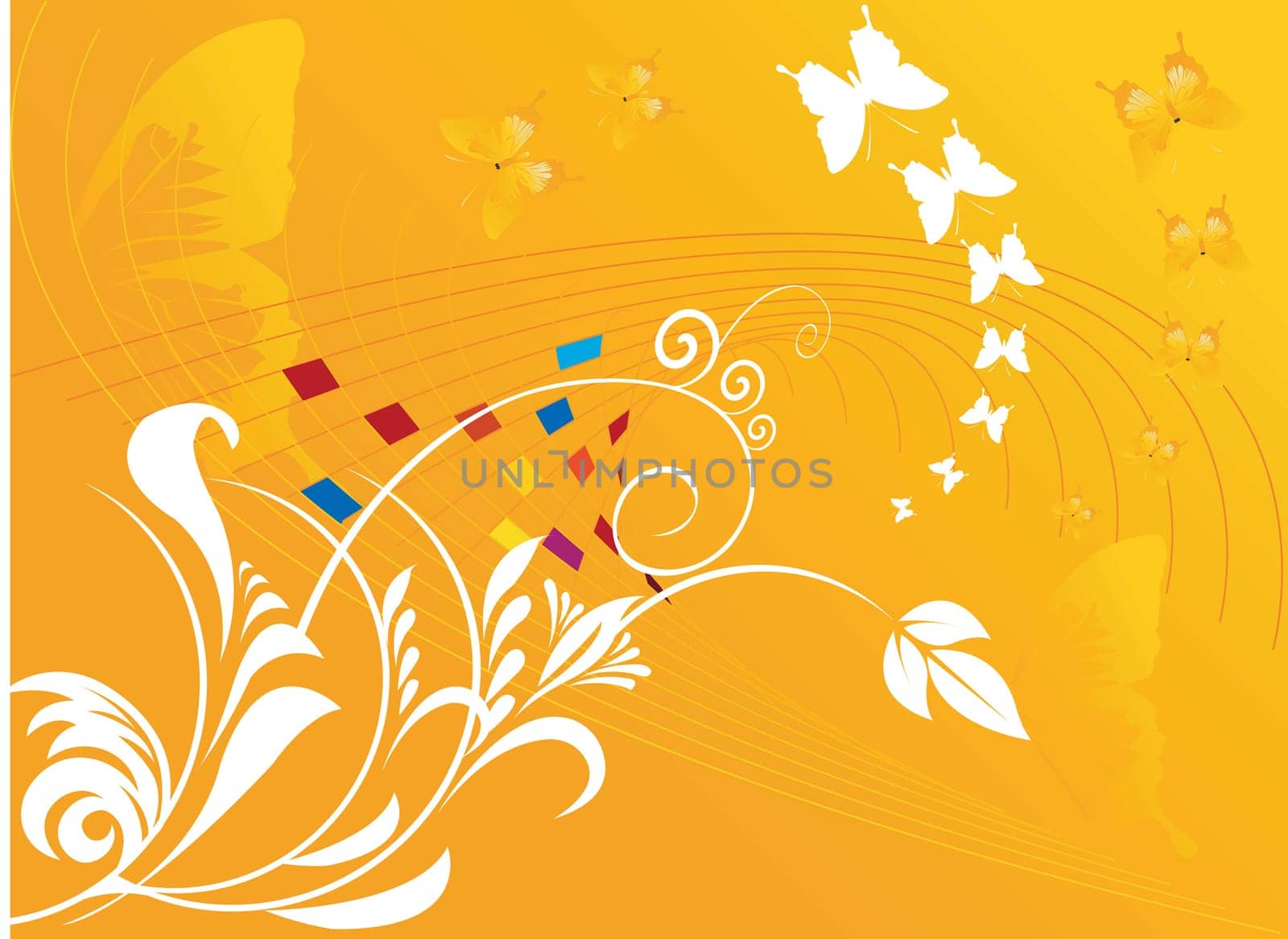 Floral design vectors