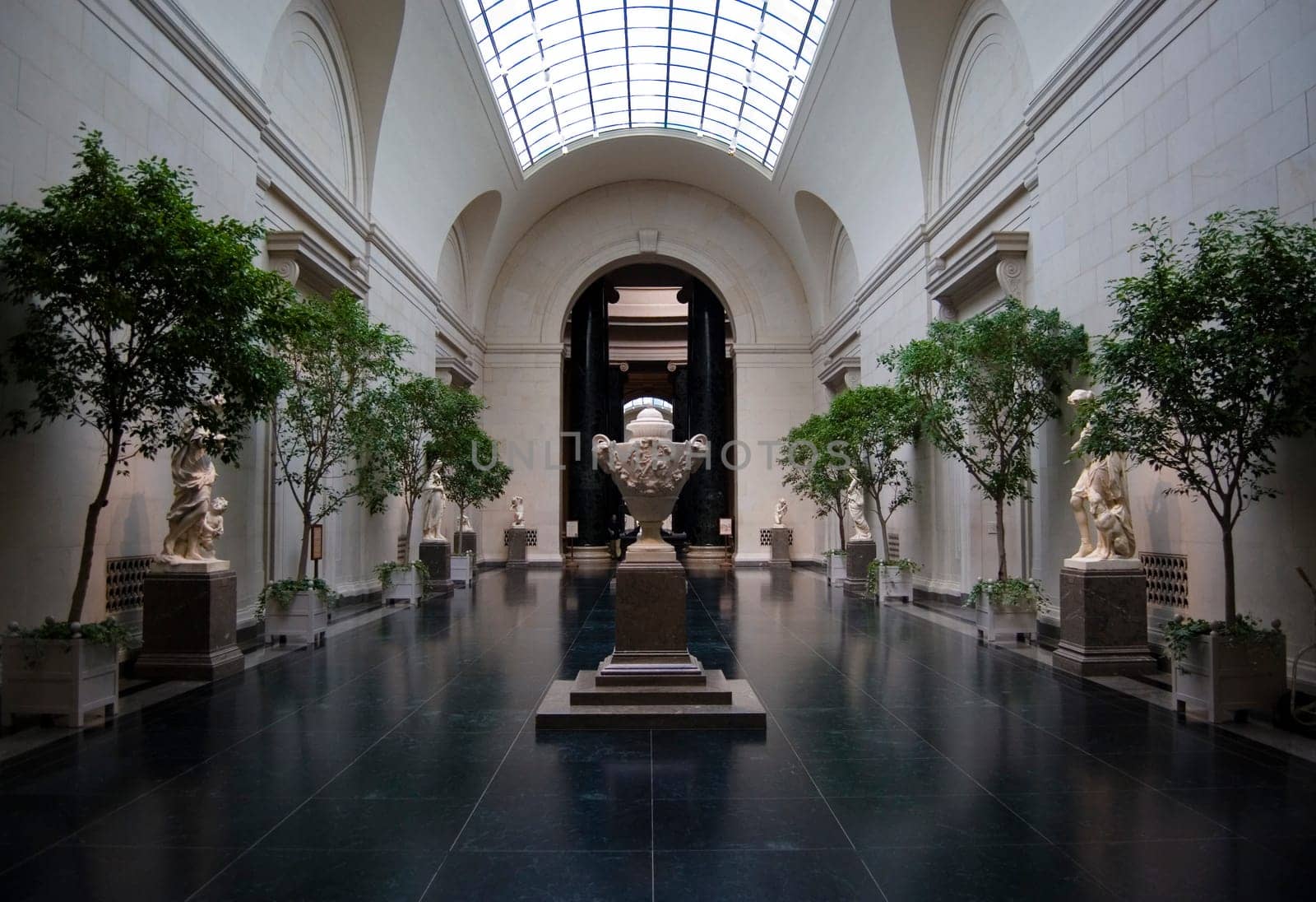Interior of a museum