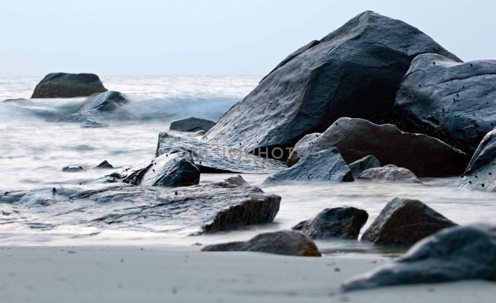 Morning surf at Allens Pond in Dartmouth, MA, USA