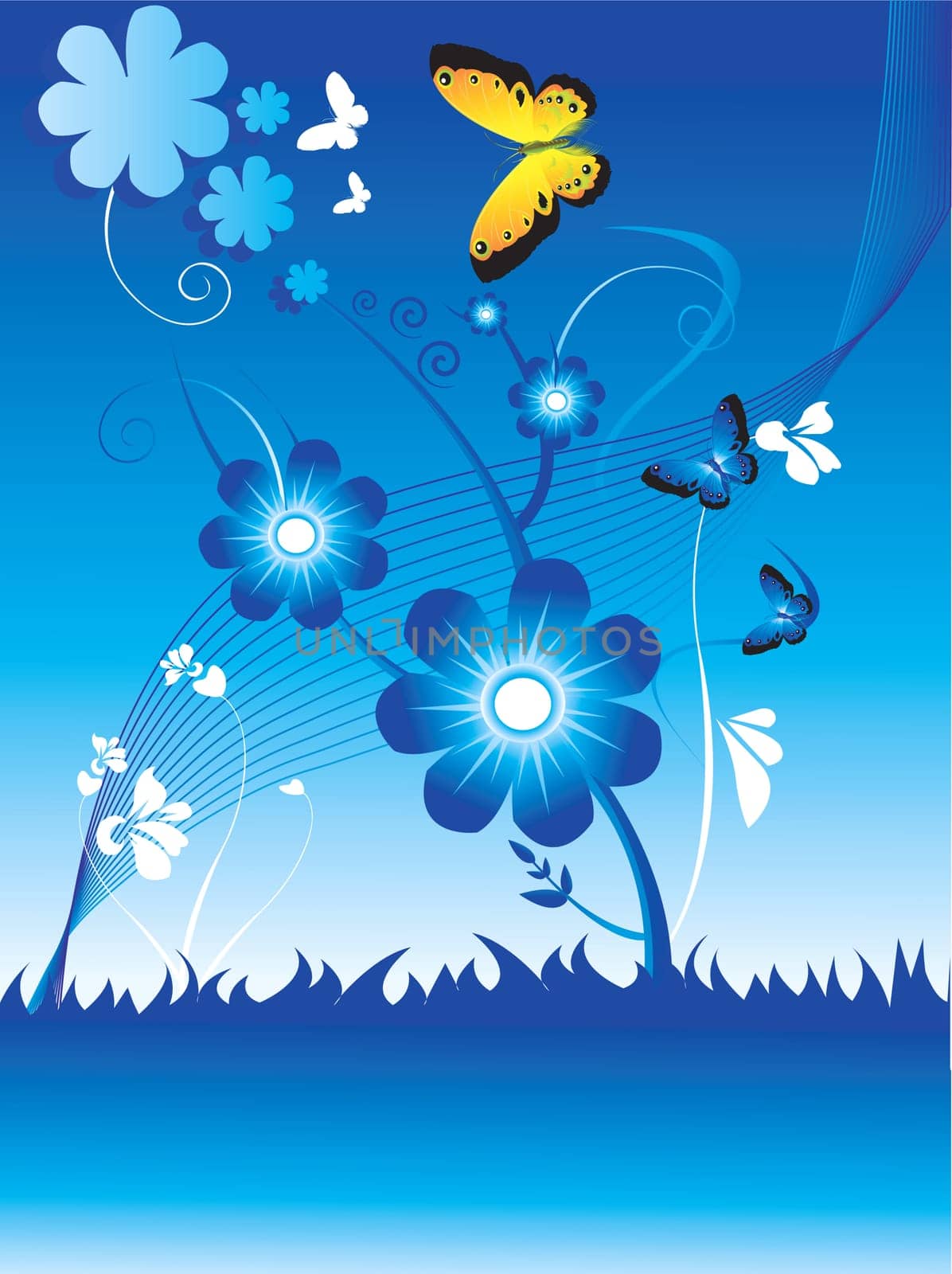 Floral design vectors