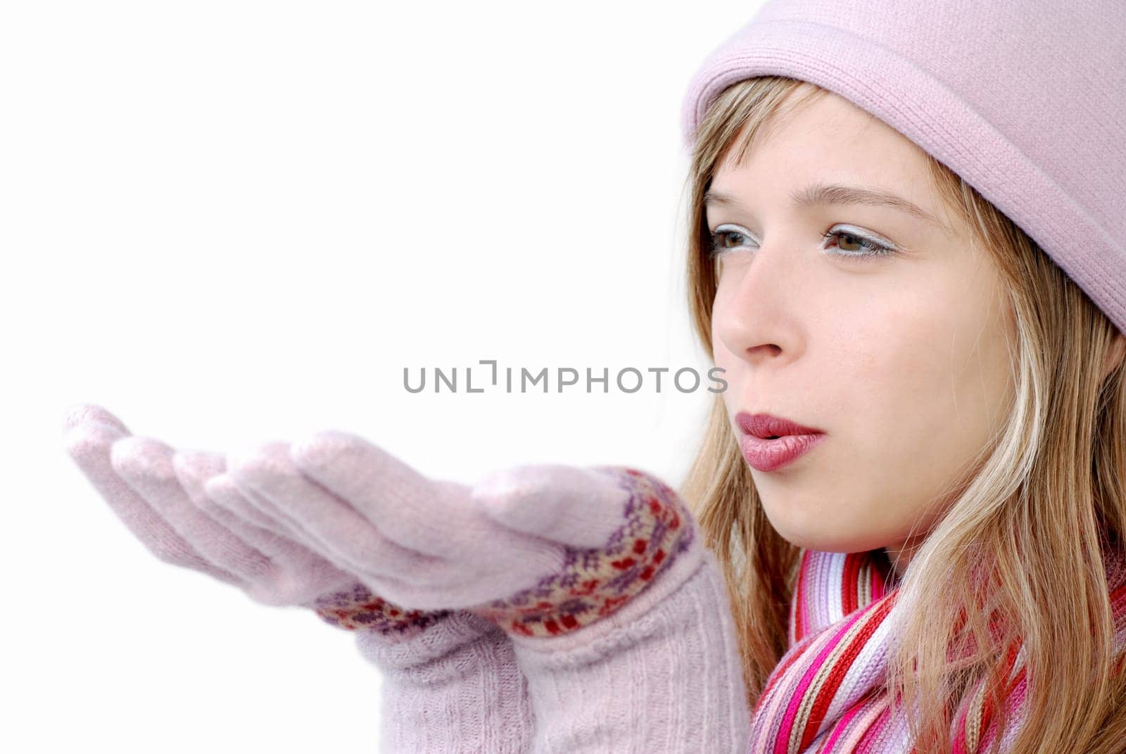 girl in winter clothes