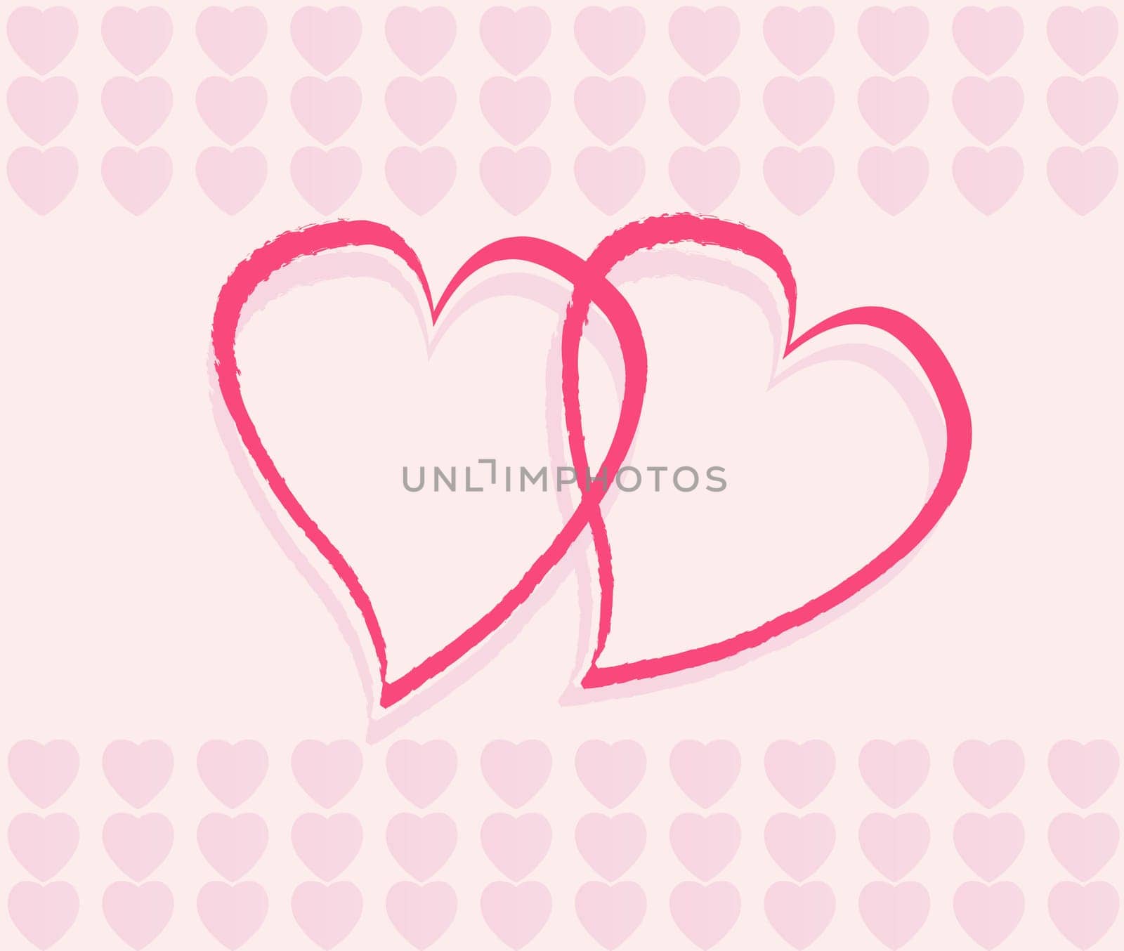 Romantic background, vector illustration