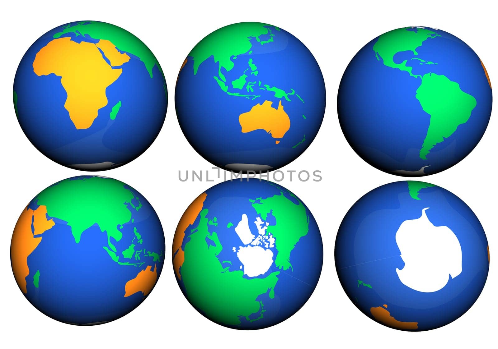 earth 3d abstract business icon