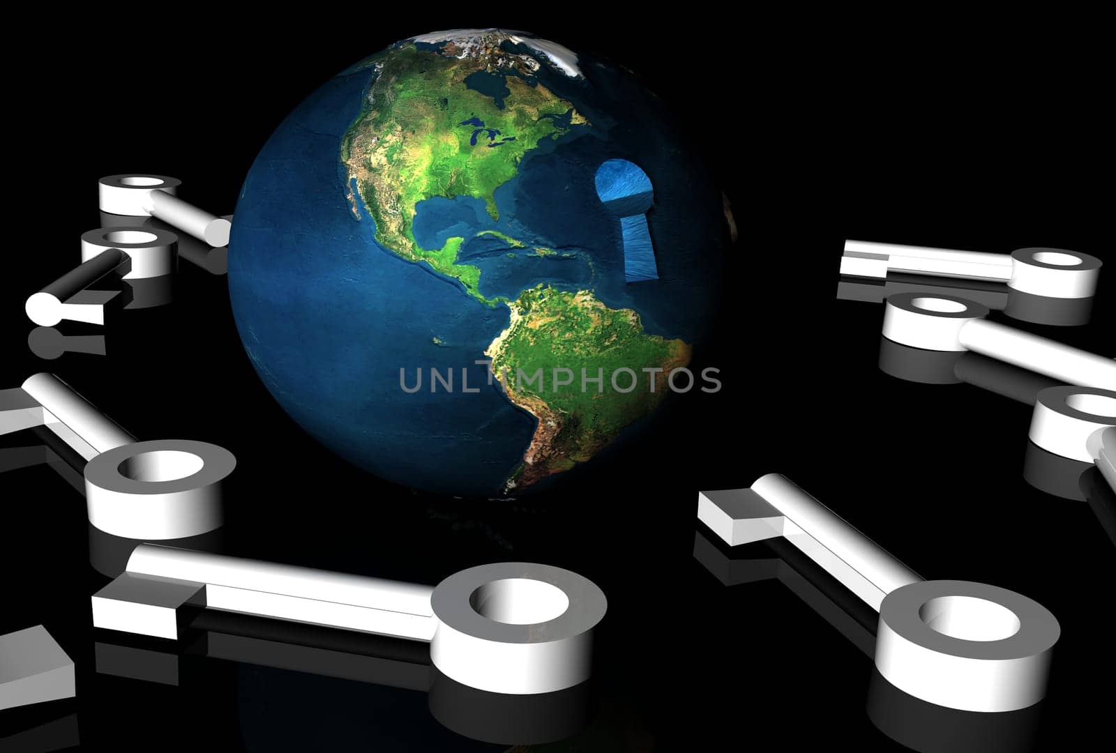 unlock 3d earth in black space