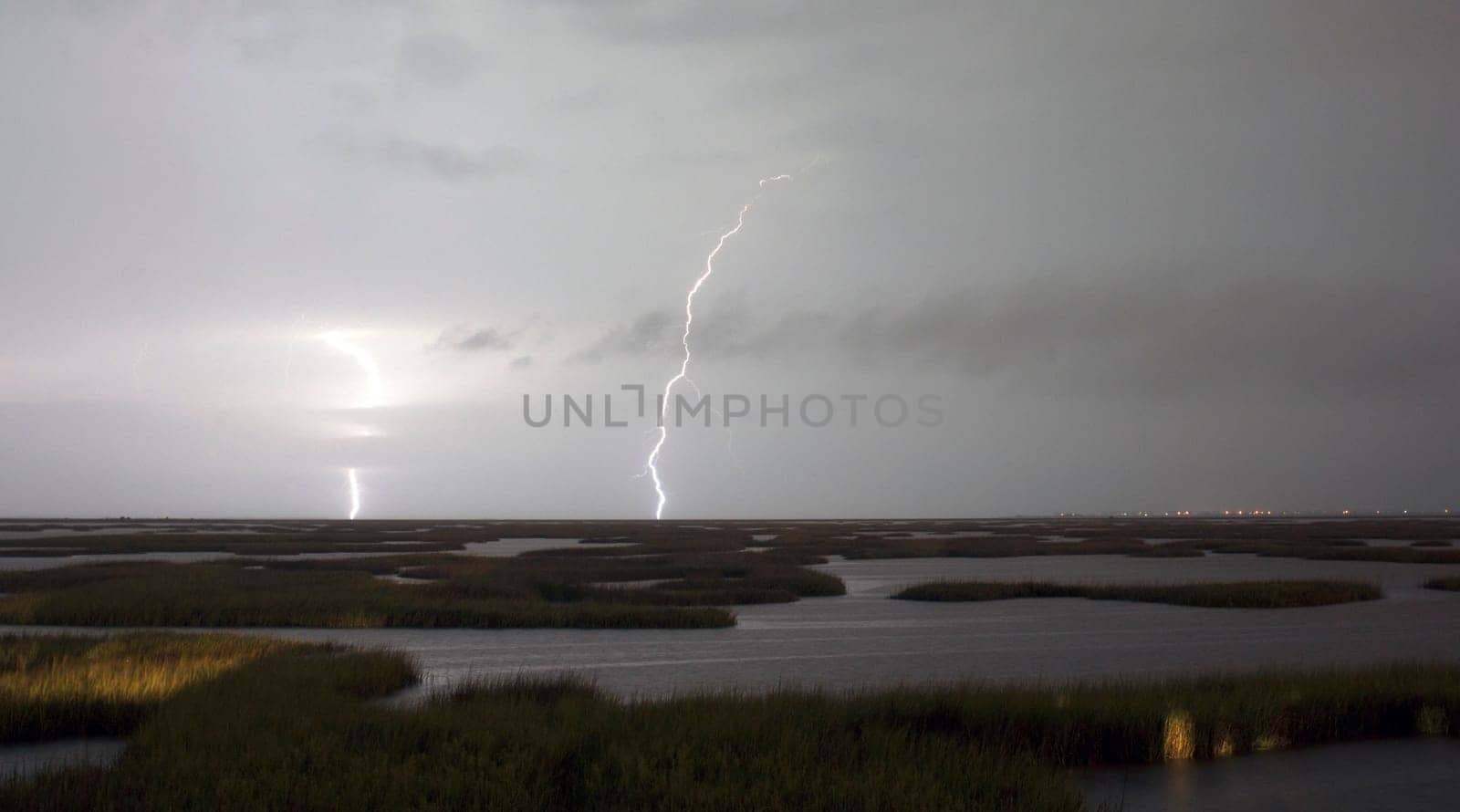 Marshy area in the Gulf of Mexico gets hammered by storms