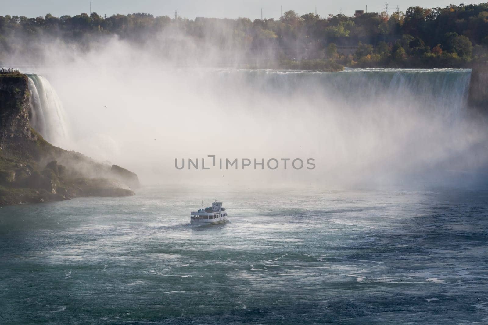 This photo was shot from Niagara Falls in Canada side.