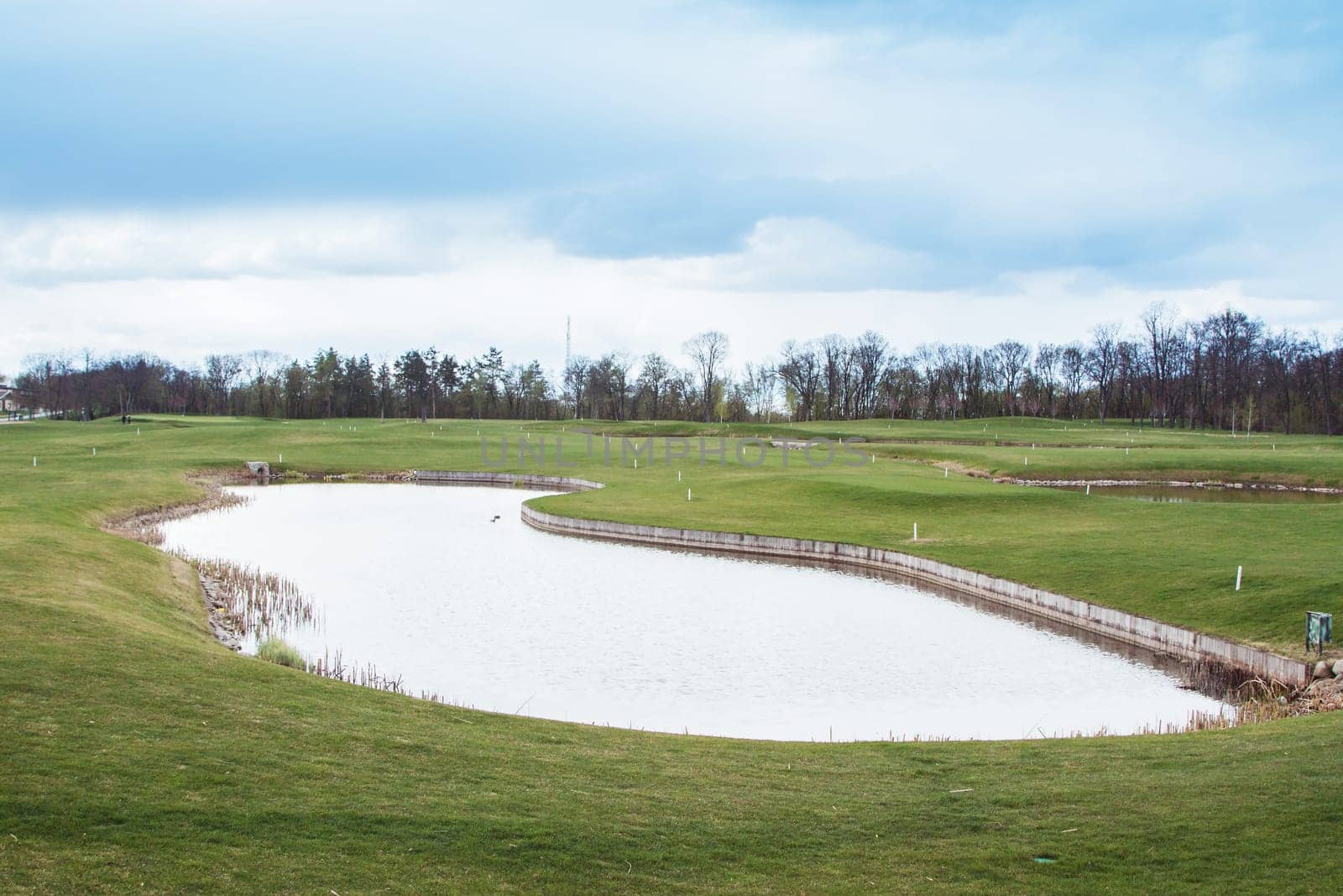 private golf field can be used as background