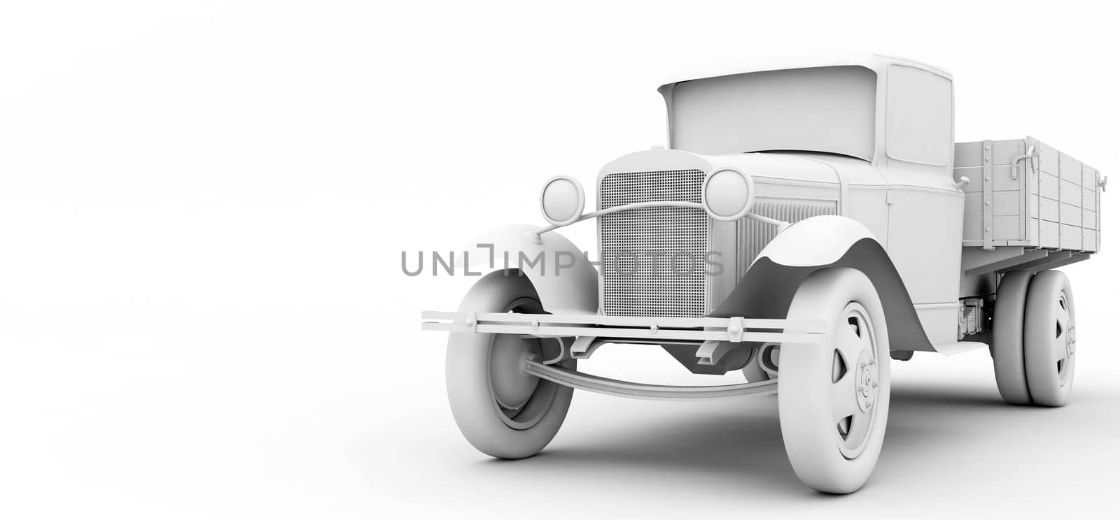 old lorry 3d by dpcrestock