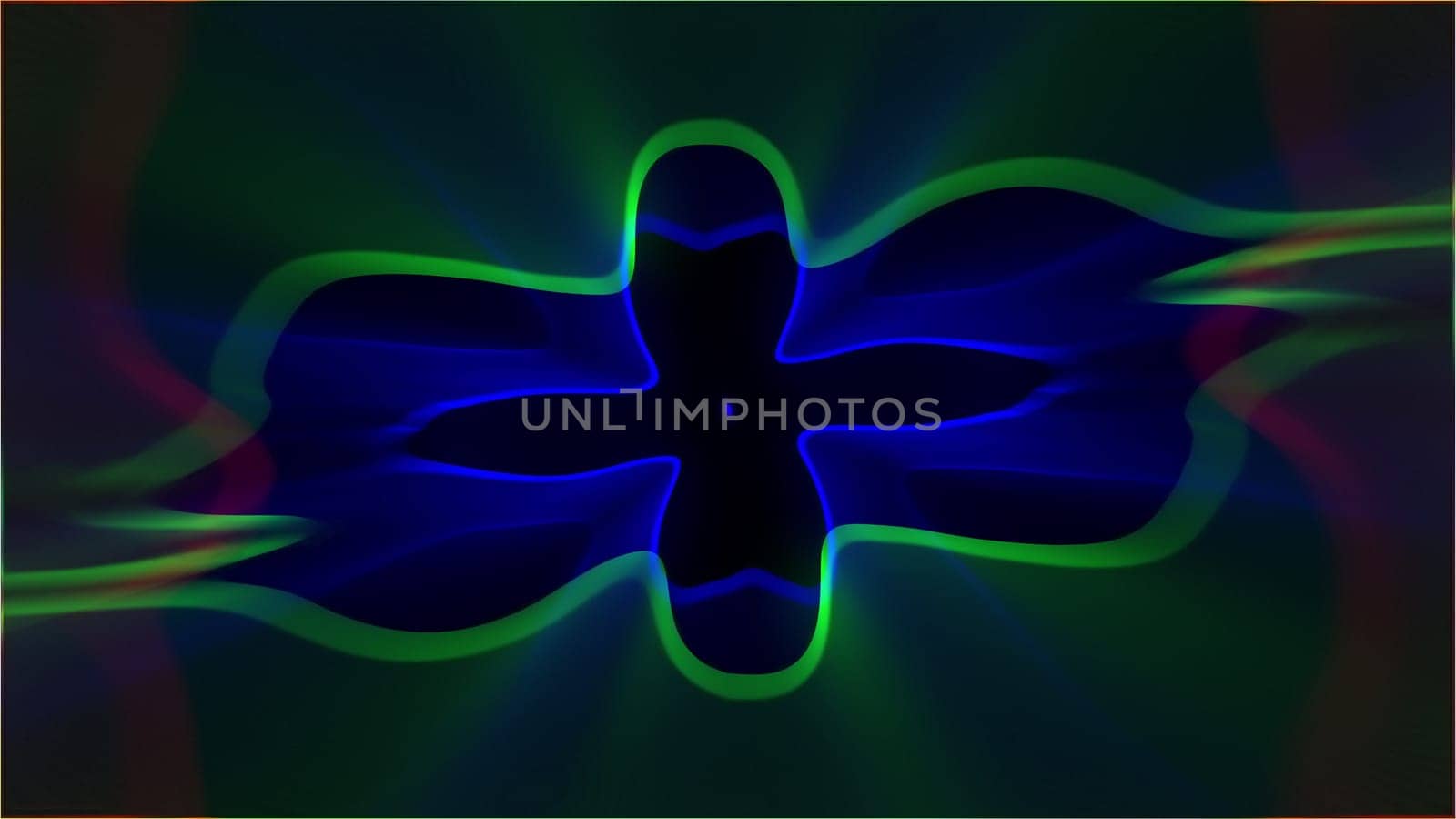 Abstract glow lines. Computer generated 3d render