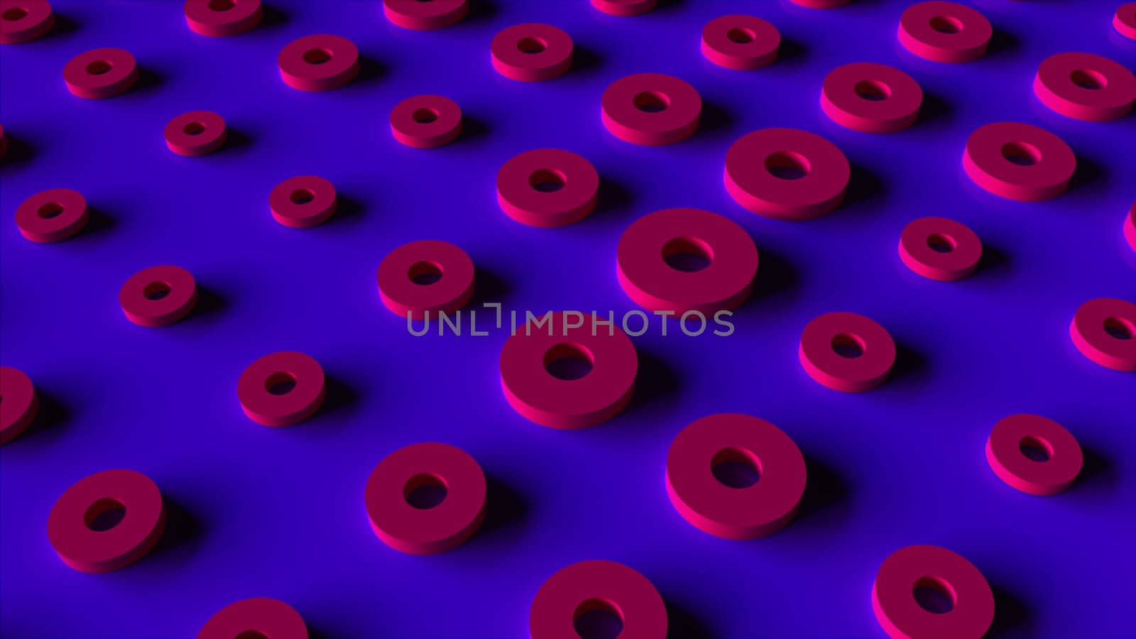 3d circles. Computer generated 3d render