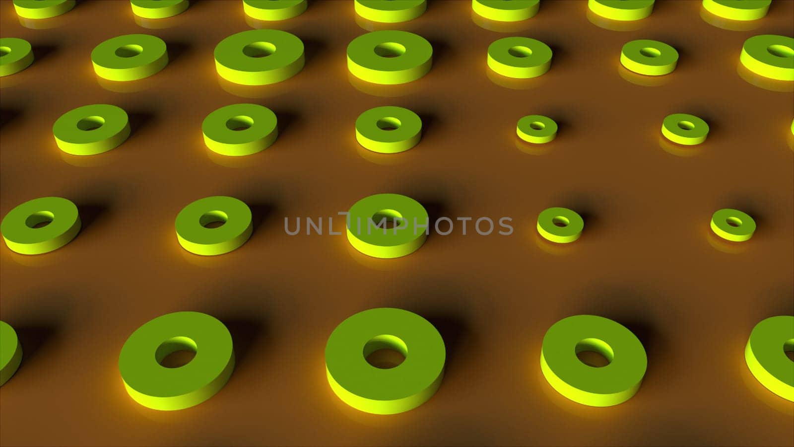 3d circles. Computer generated 3d render