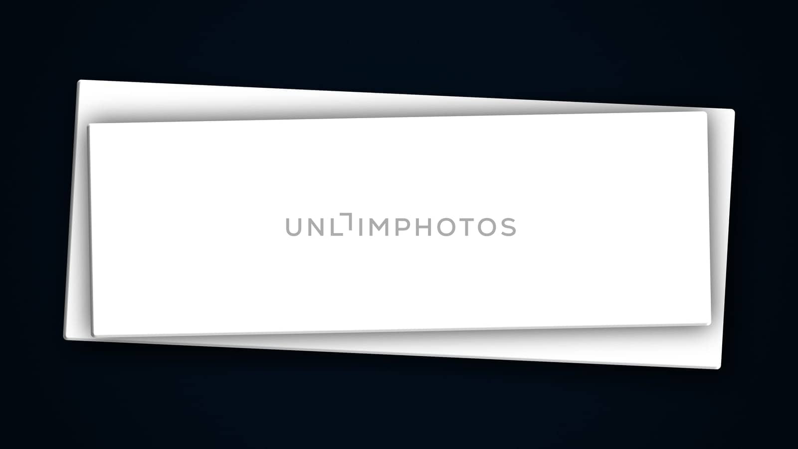 Square banner. Computer generated 3d render