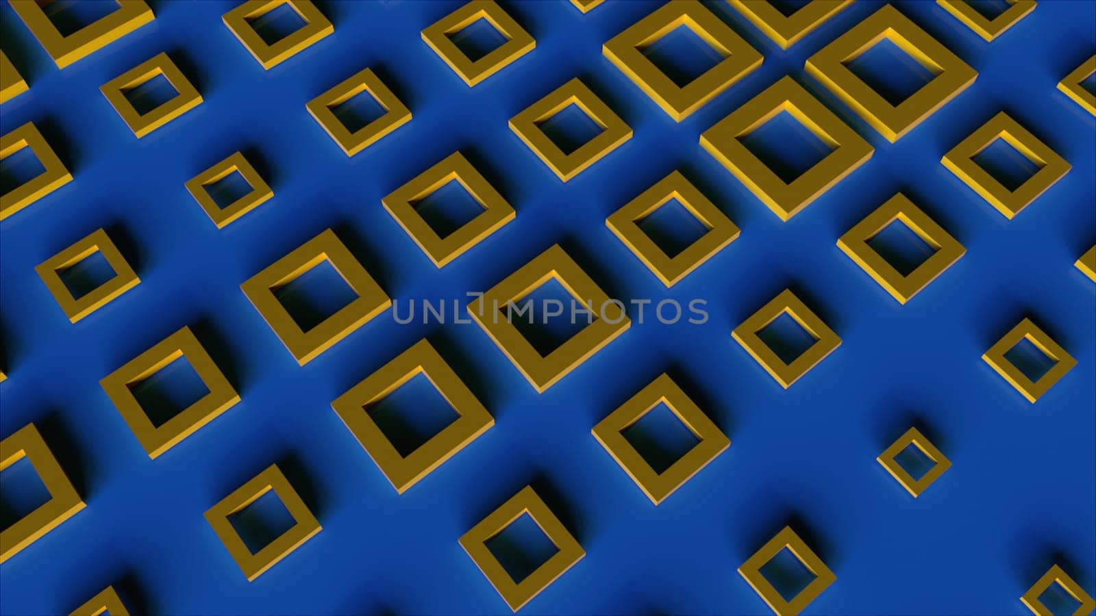 3d squares. Computer generated 3d render