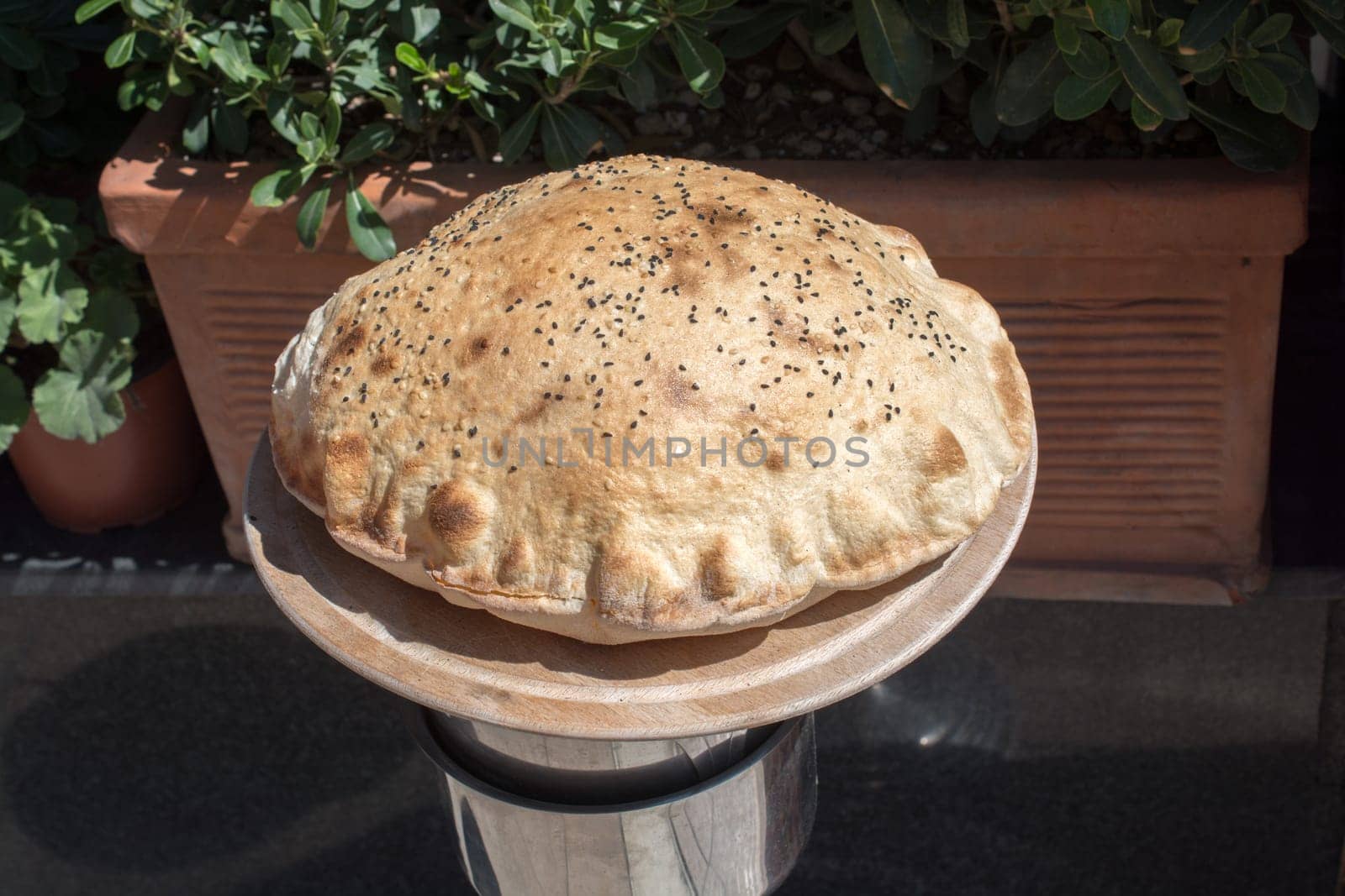 Traditional Turkish style made bread loaf