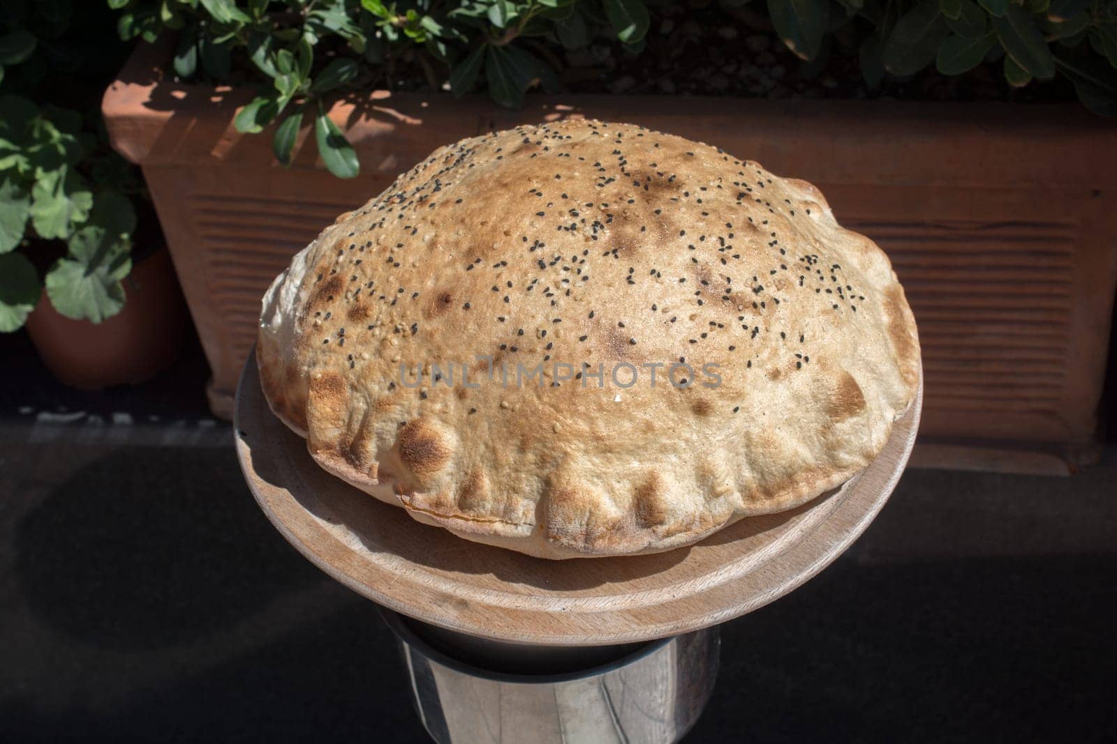 Traditional Turkish style made bread loaf