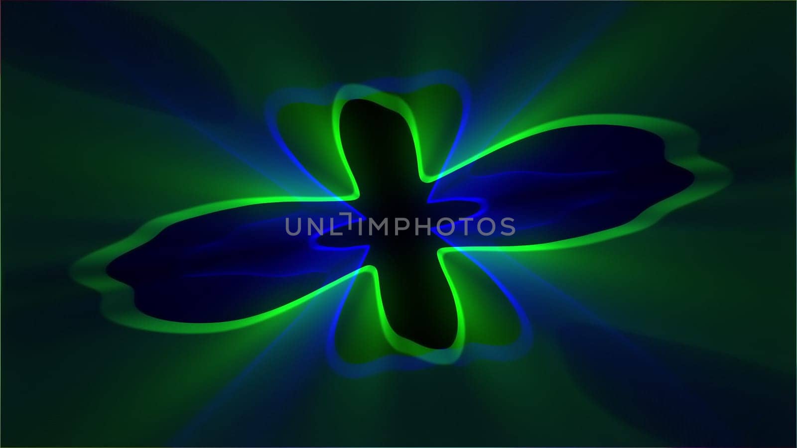 Abstract glow lines. Computer generated 3d render